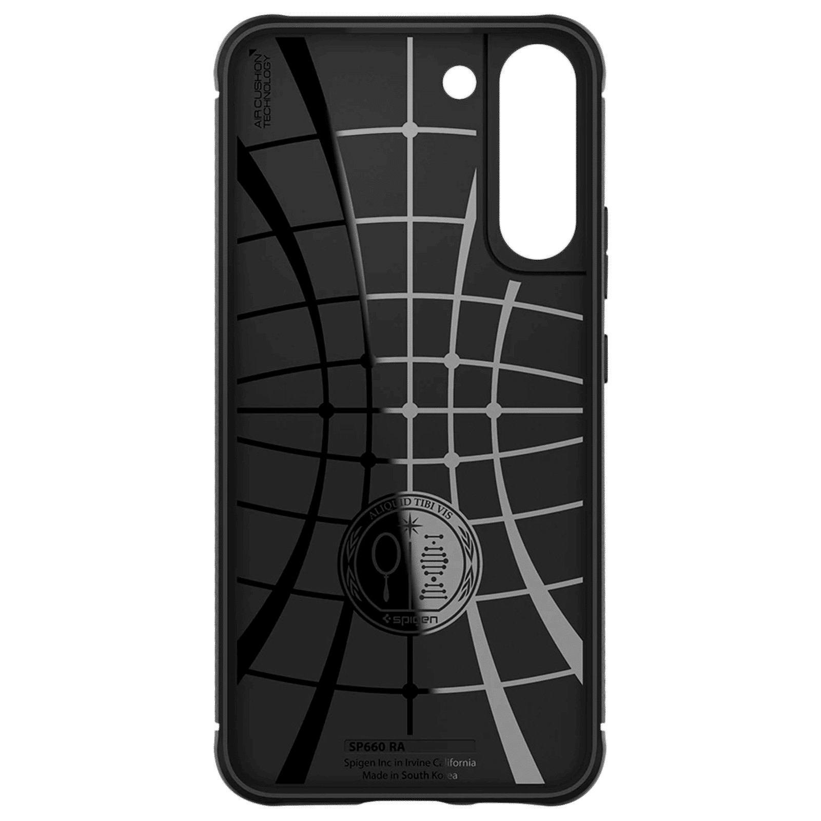 Spigen Rugged Armor TPU Back Cover for SAMSUNG Galaxy S22 5G (Supports Wireless Charging, Matte Black)_5