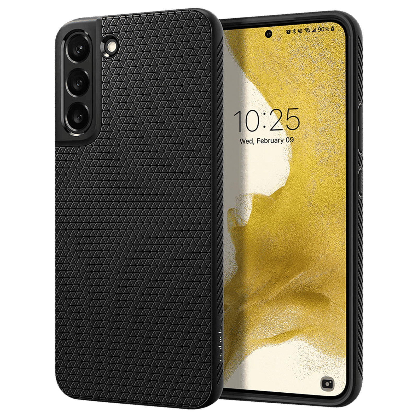 Spigen Liquid Air TPU Back Cover for SAMSUNG Galaxy S22+ 5G (Air Cushion Technology, Matte Black)_1