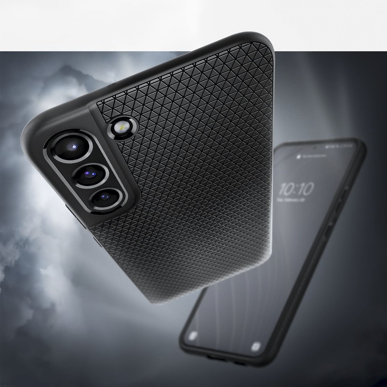Spigen Liquid Air TPU Back Cover for SAMSUNG Galaxy S22+ 5G (Air Cushion Technology, Matte Black)_14