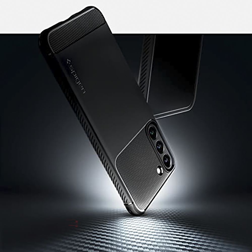 Spigen Rugged Armor TPU Back Cover for SAMSUNG Galaxy S22+ 5G (Supports Wireless Charging, Matte Black)_11