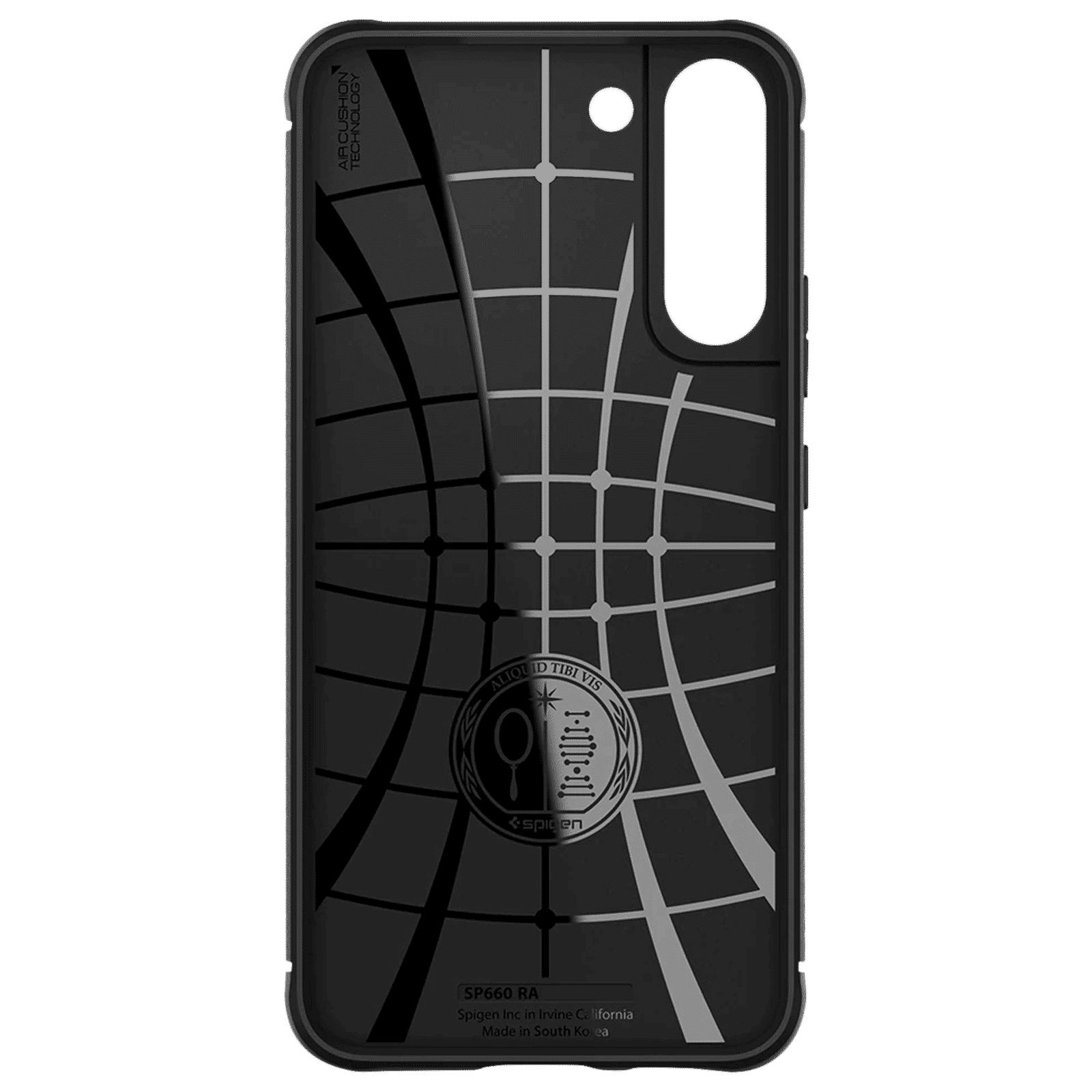 Spigen Rugged Armor TPU Back Cover for SAMSUNG Galaxy S22+ 5G (Supports Wireless Charging, Matte Black)_5