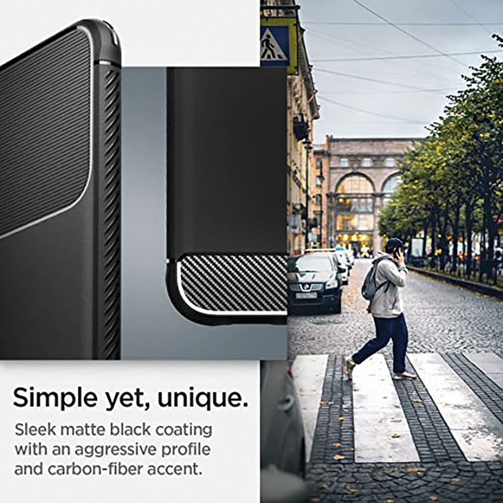 Spigen Rugged Armor TPU Back Cover for SAMSUNG Galaxy S22+ 5G (Supports Wireless Charging, Matte Black)_8