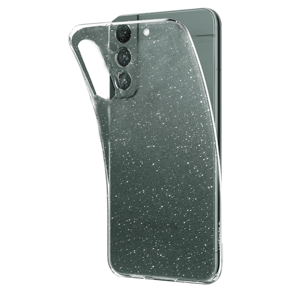 Spigen Crystal Glitter TPU Back Cover for SAMSUNG Galaxy S22+ 5G (Supports Wireless Charging, Crystal Quartz)_3