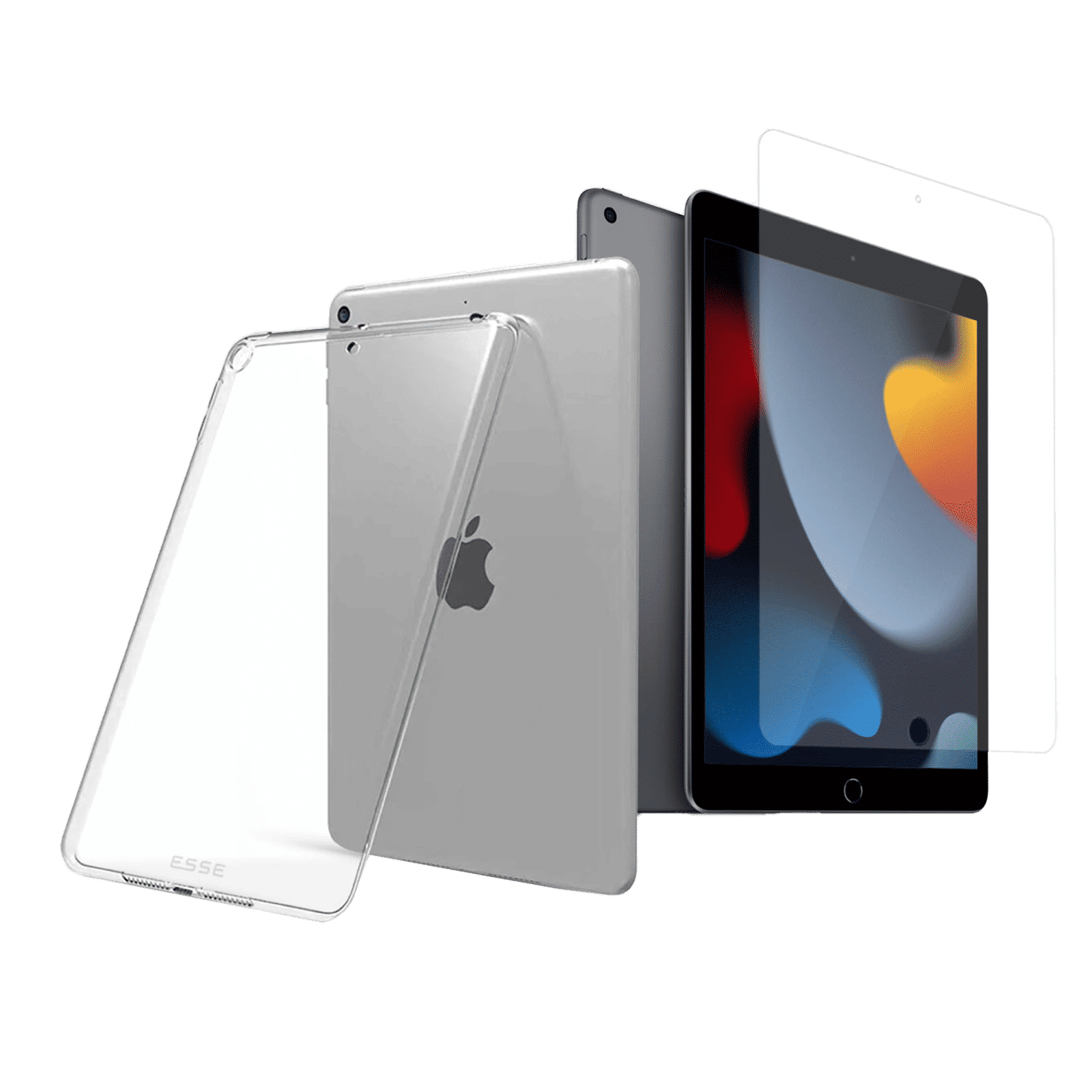 ESSE Duro TPU Back Cover and Screen Protector for Apple iPad 10.2 Inch (Microdot Technology, Transparent) ESSE Duro TPU Back Cover and Screen Protector for Apple iPad 10.2 Inch (Microdot Technology, Transparent)_1