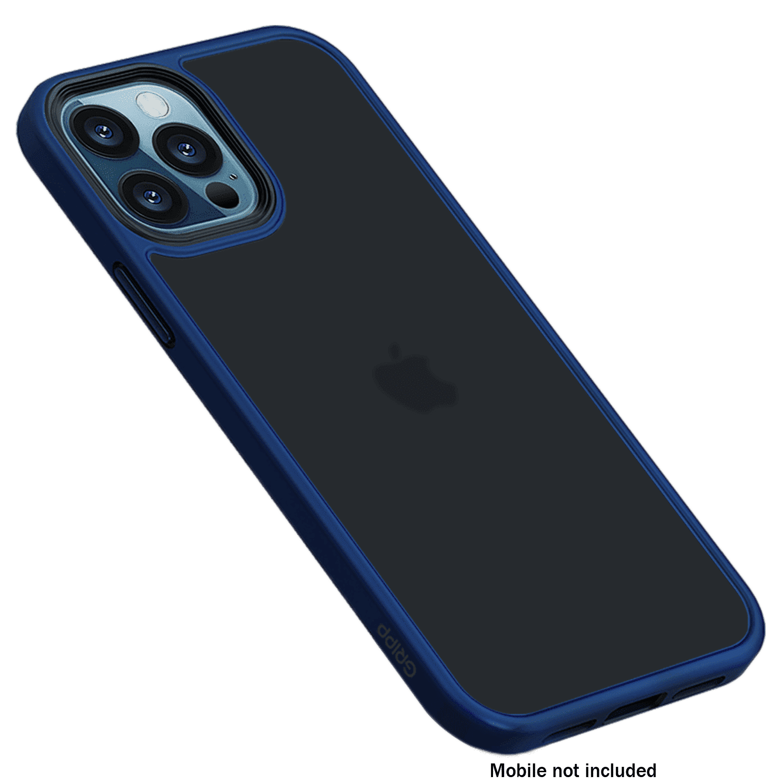 GRIPP Bolt Hard TPU Back Cover for Apple iPhone 12, 12 Pro (Supports Wireless Charging, Blue)_7