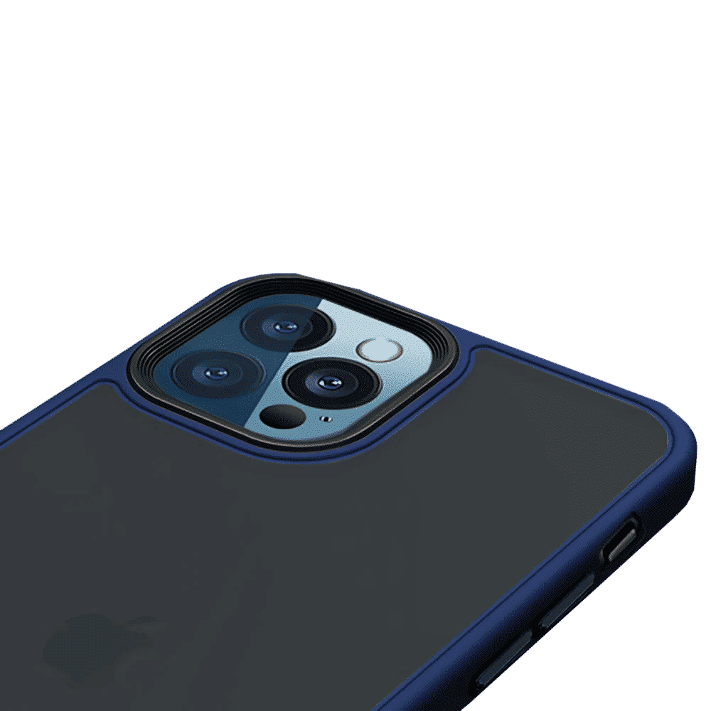 GRIPP Bolt Hard TPU Back Cover for Apple iPhone 12, 12 Pro (Supports Wireless Charging, Blue)_5