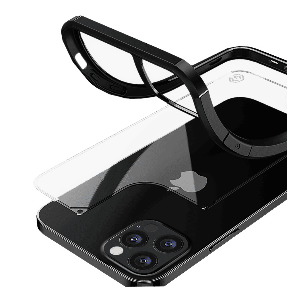 GRIPP Defender Polycarbonate & TPU Back Cover for Apple iPhone 12, 12 Pro (Dual Layer Protection, Black)_5