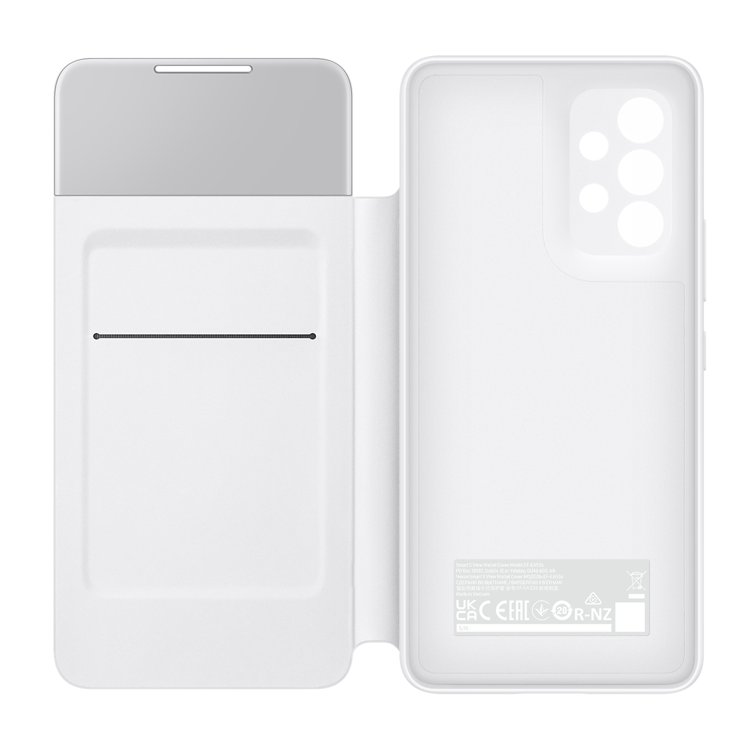 SAMSUNG Smart S View Flip Cover for SAMSUNG Galaxy A53 5G (Anti-Microbial, White) SAMSUNG Smart S View Flip Cover for SAMSUNG Galaxy A53 5G (Anti-Microbial, White)_4