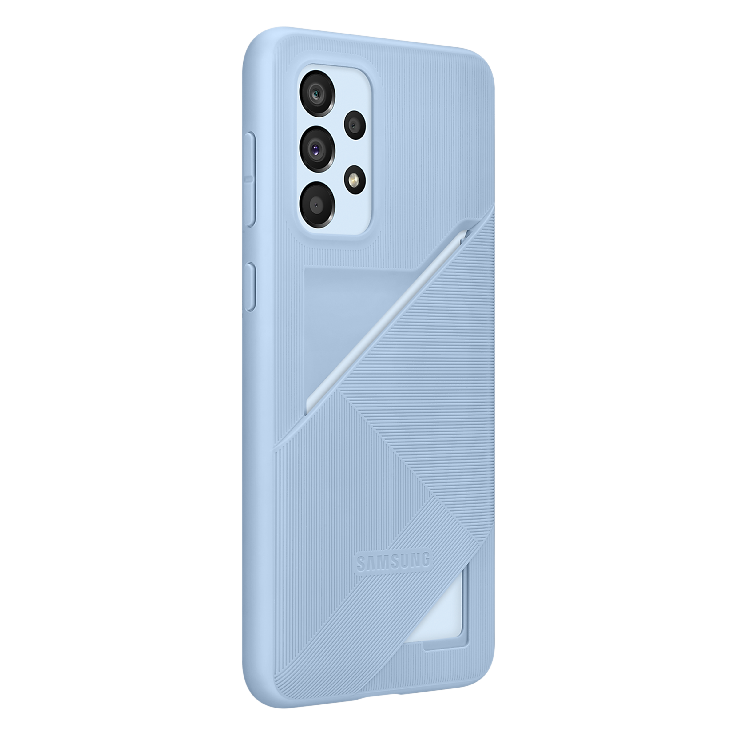 SAMSUNG TPU Back Cover for SAMSUNG Galaxy A33 5G (Sleek Card Pocket, Arctic Blue)_3