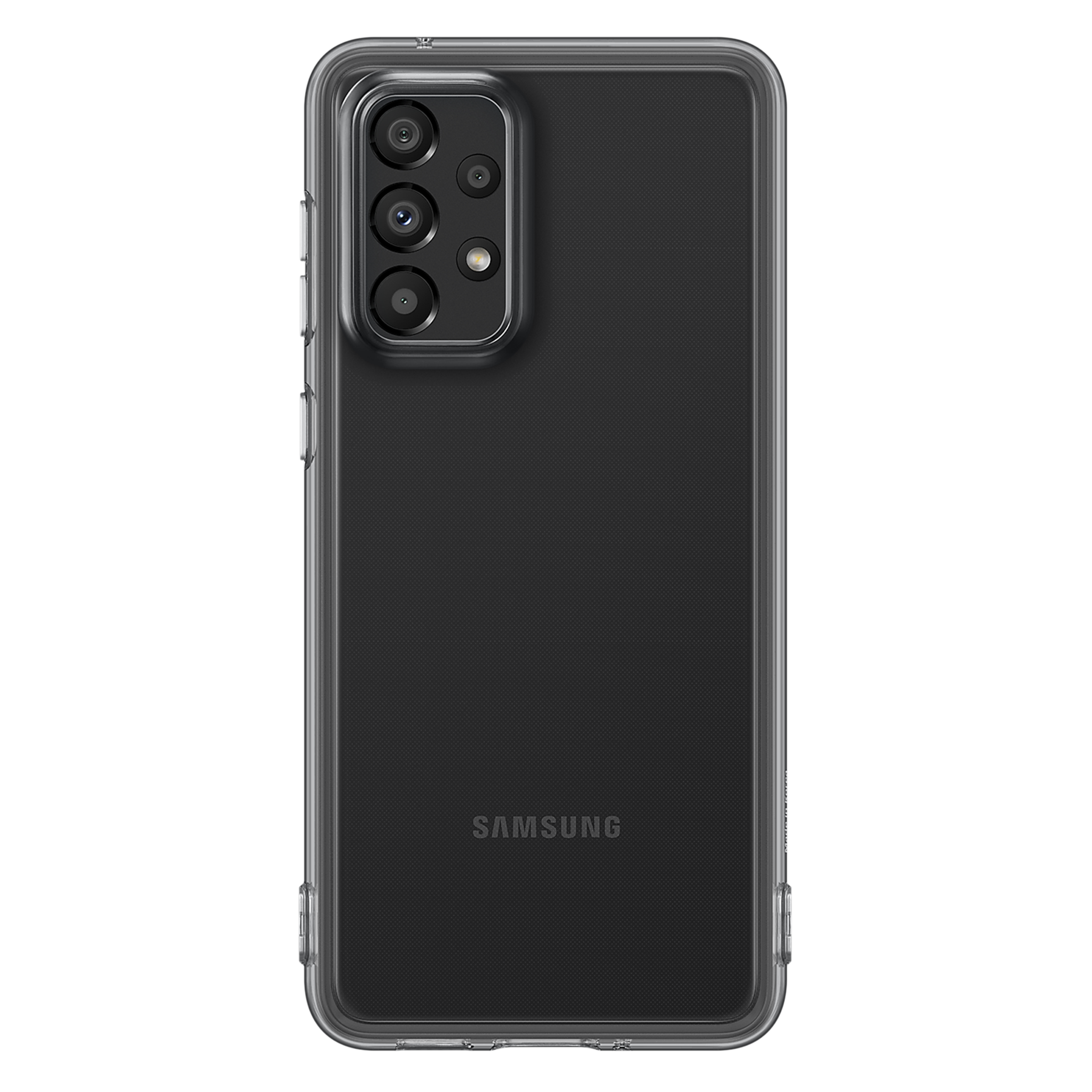 SAMSUNG Soft TPU Back Cover for SAMSUNG Galaxy A33 5G (Protects from Shock & Scratch, Clear Black)_1