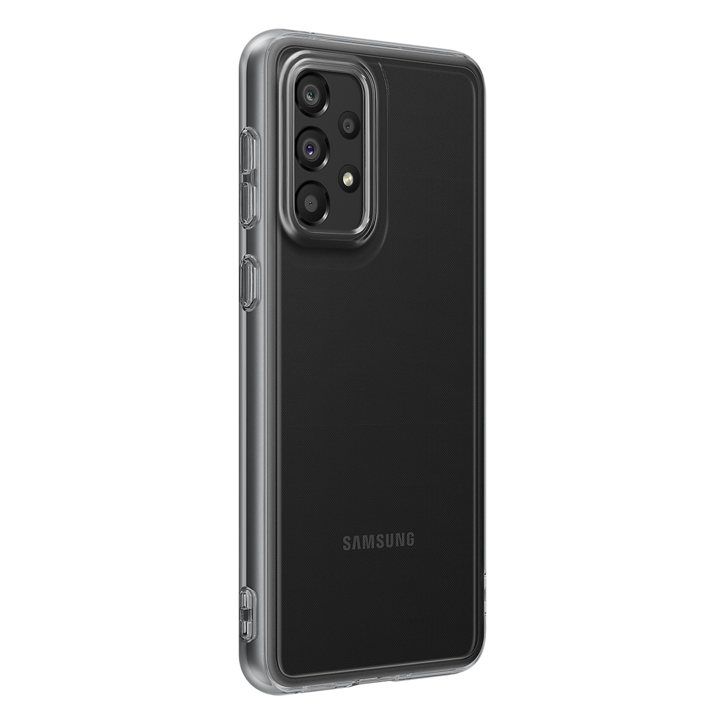 SAMSUNG Soft TPU Back Cover for SAMSUNG Galaxy A33 5G (Protects from Shock & Scratch, Clear Black)_5
