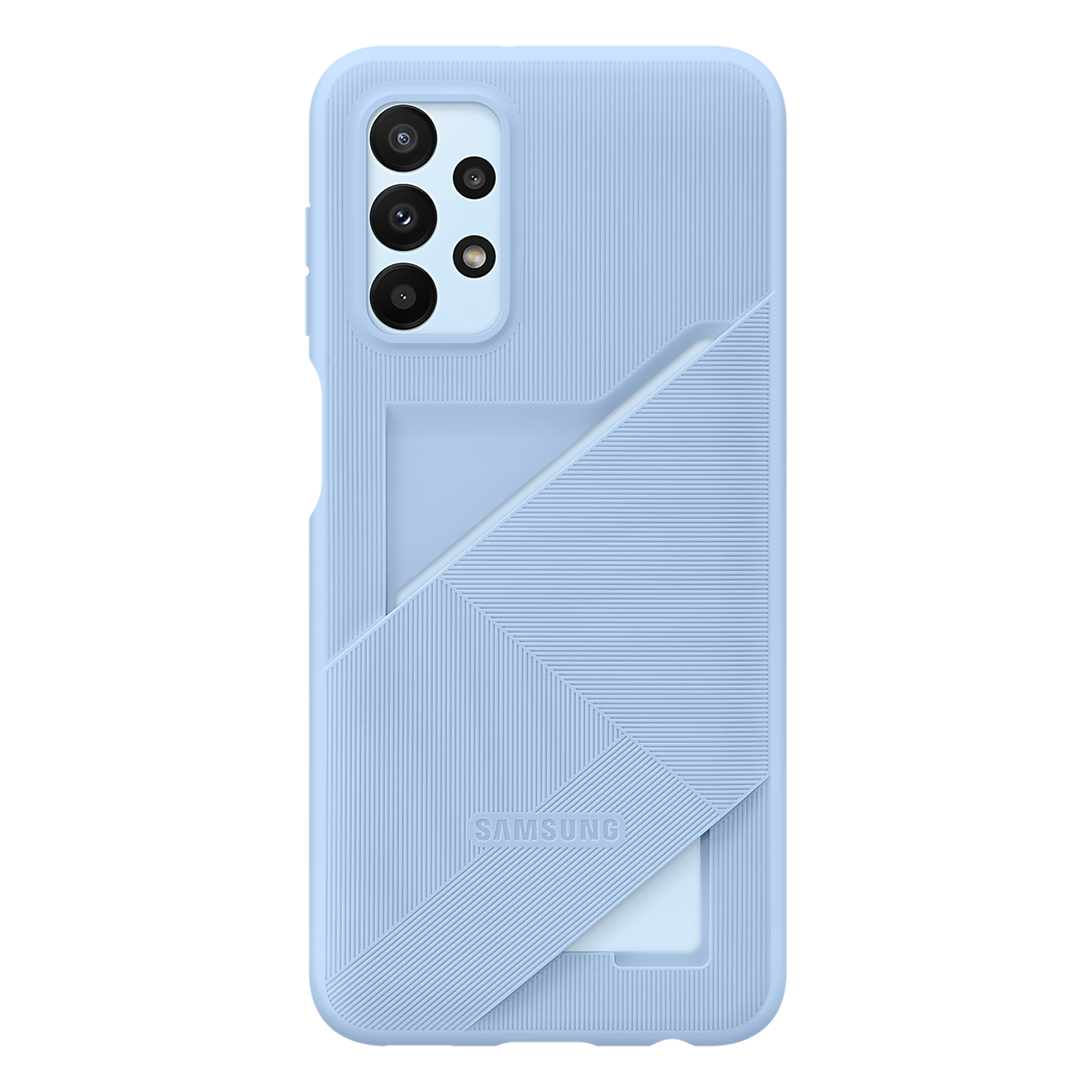 SAMSUNG Soft TPU Back Cover for SAMSUNG Galaxy A23 (Handy Card Slot, Arctic Blue)_1