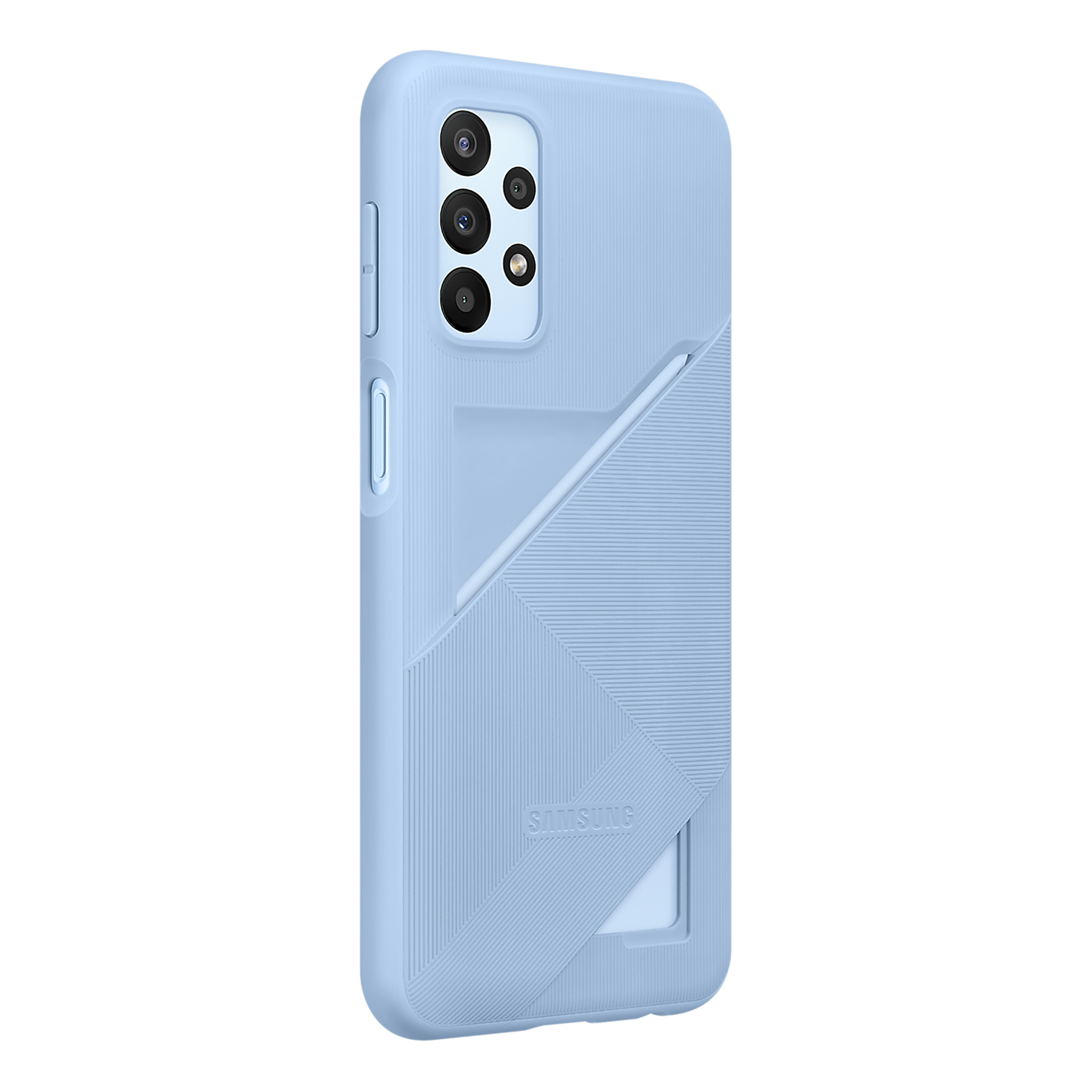 SAMSUNG Soft TPU Back Cover for SAMSUNG Galaxy A23 (Handy Card Slot, Arctic Blue)_3