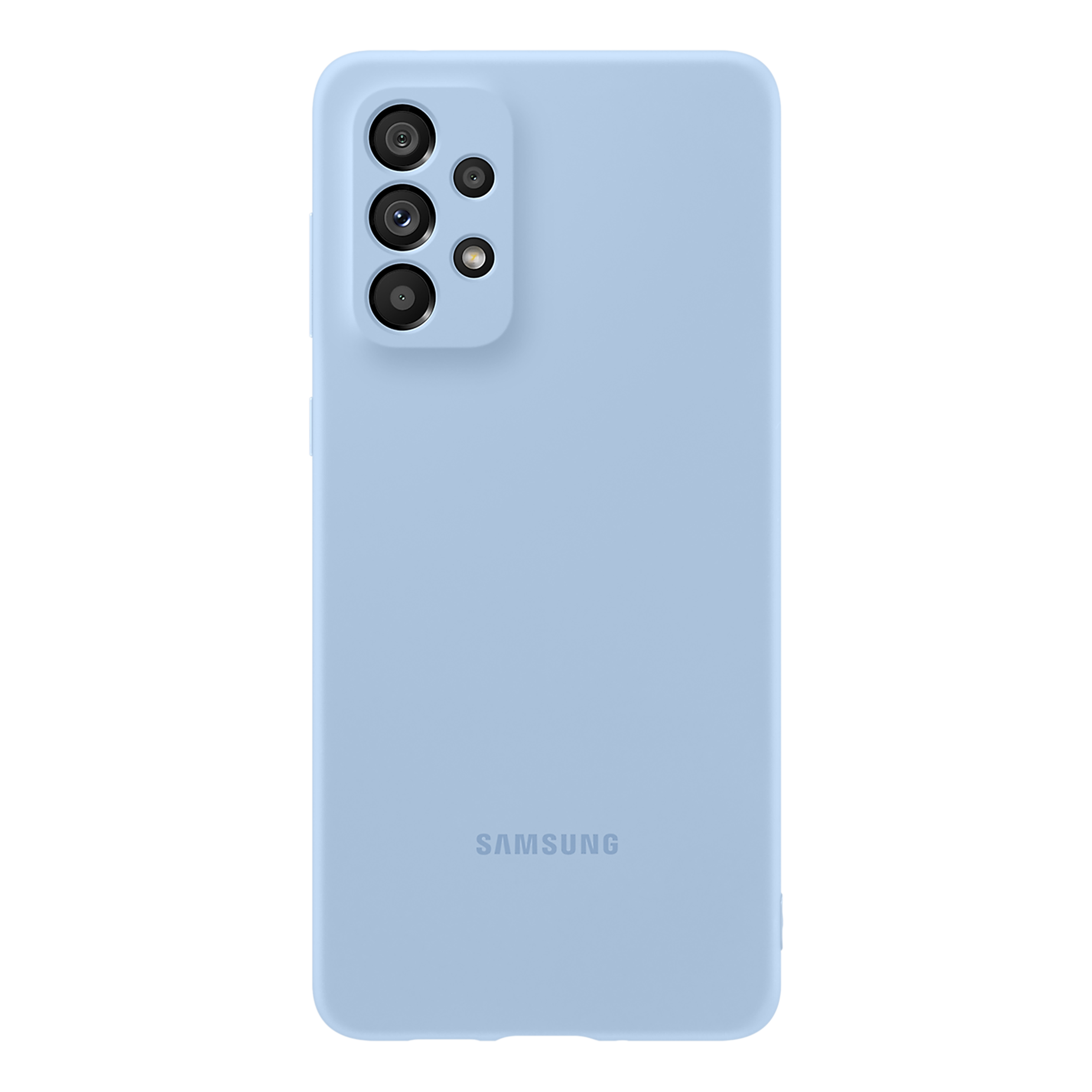 SAMSUNG Soft Silicone Hybrid Cover for SAMSUNG Galaxy A73 5G (Protects from Shock & Bumps, Arctic Blue)_1