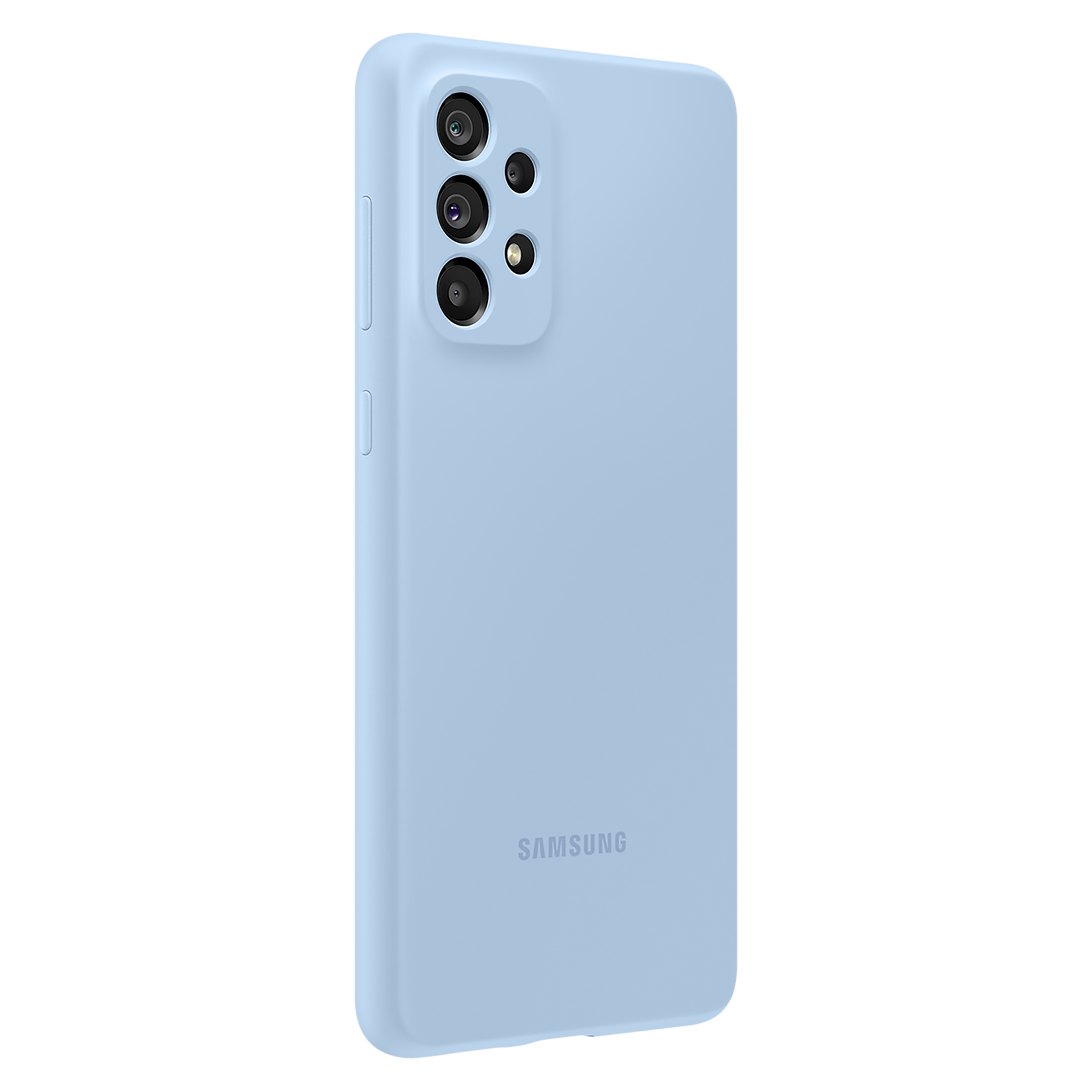 SAMSUNG Soft Silicone Hybrid Cover for SAMSUNG Galaxy A73 5G (Protects from Shock & Bumps, Arctic Blue)_6