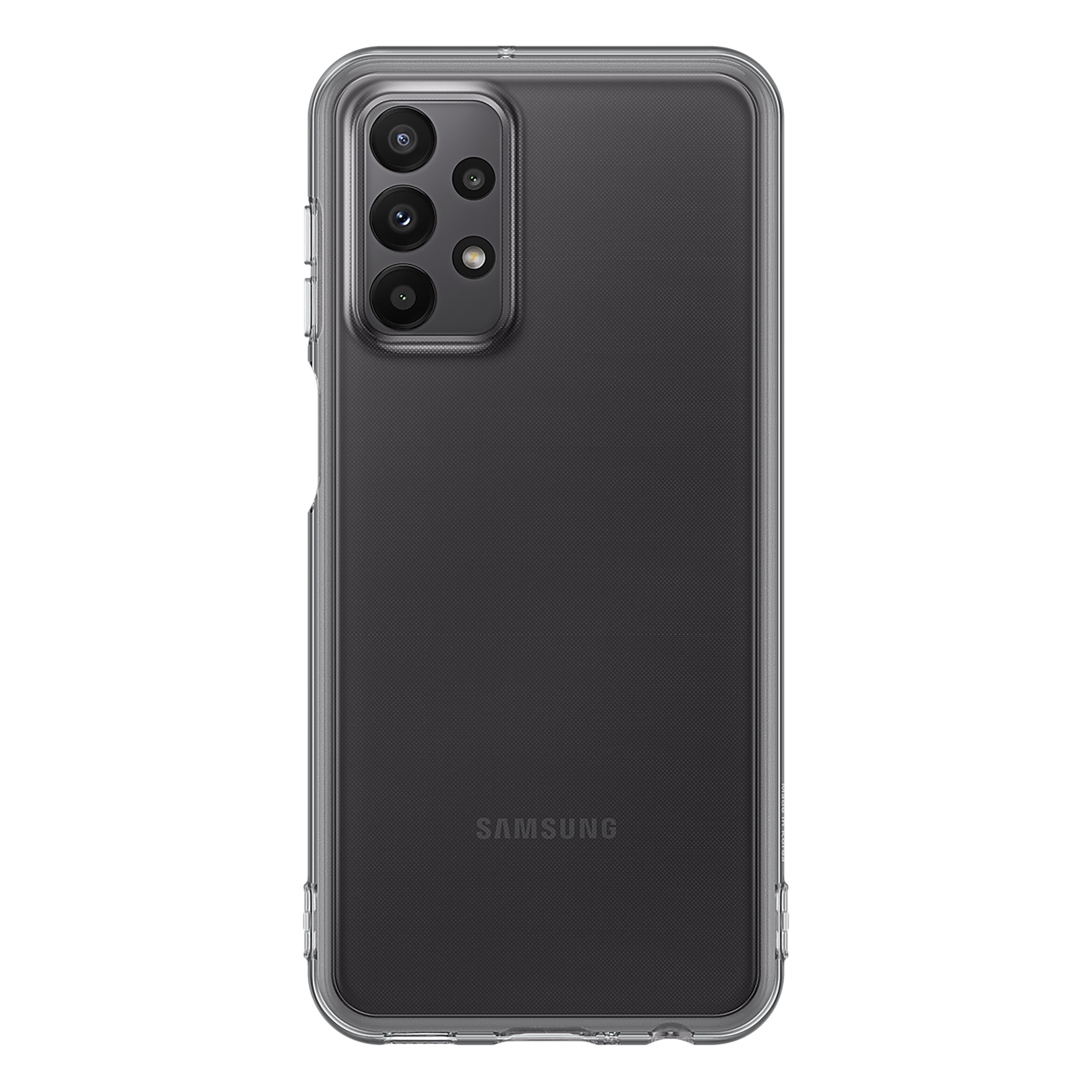 SAMSUNG Soft TPU Back Cover for SAMSUNG Galaxy A23 (Protects from Shock & Scratch, Clear Black)_1