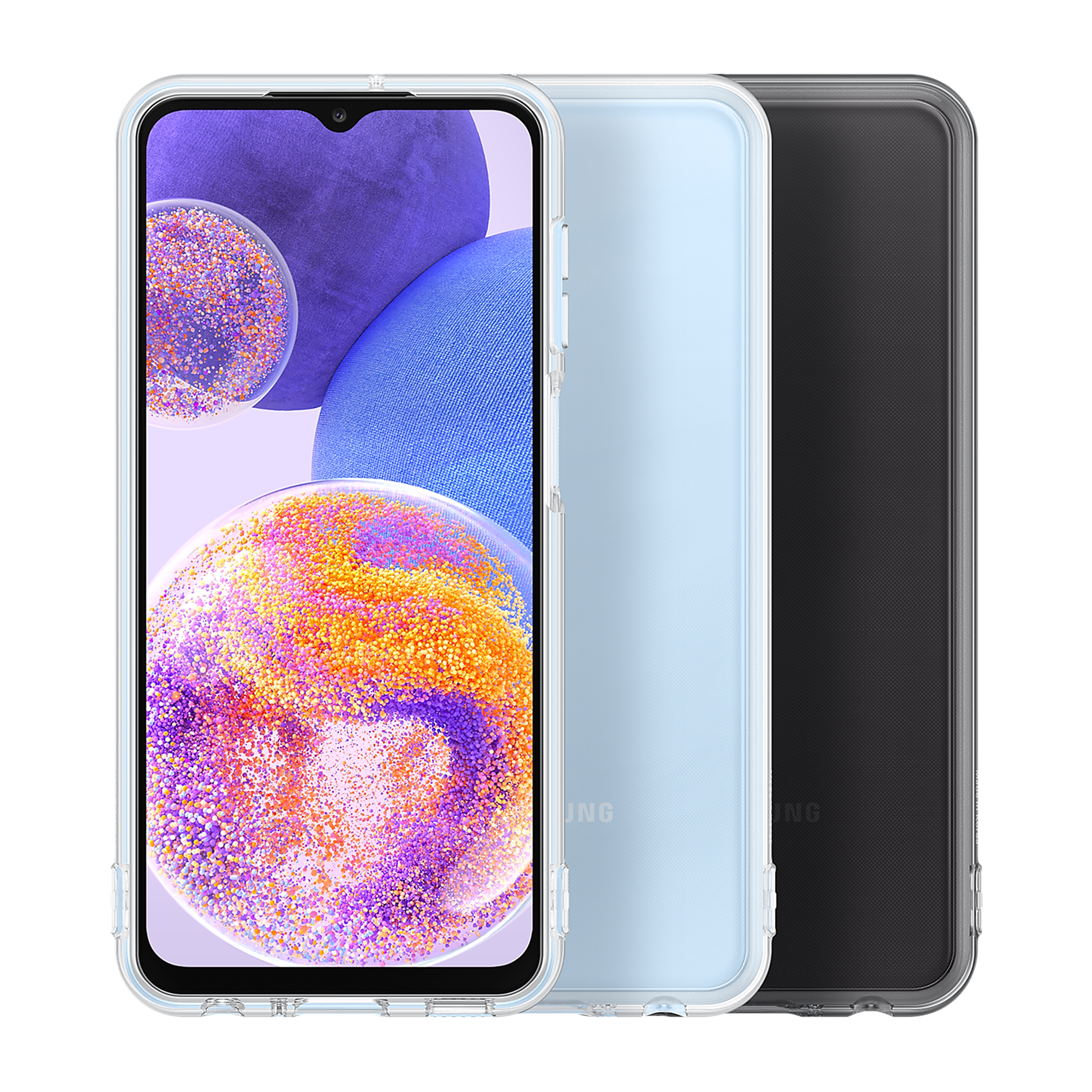 SAMSUNG Soft TPU Back Cover for SAMSUNG Galaxy A23 (Protects from Shock & Scratch, Clear Black)_5