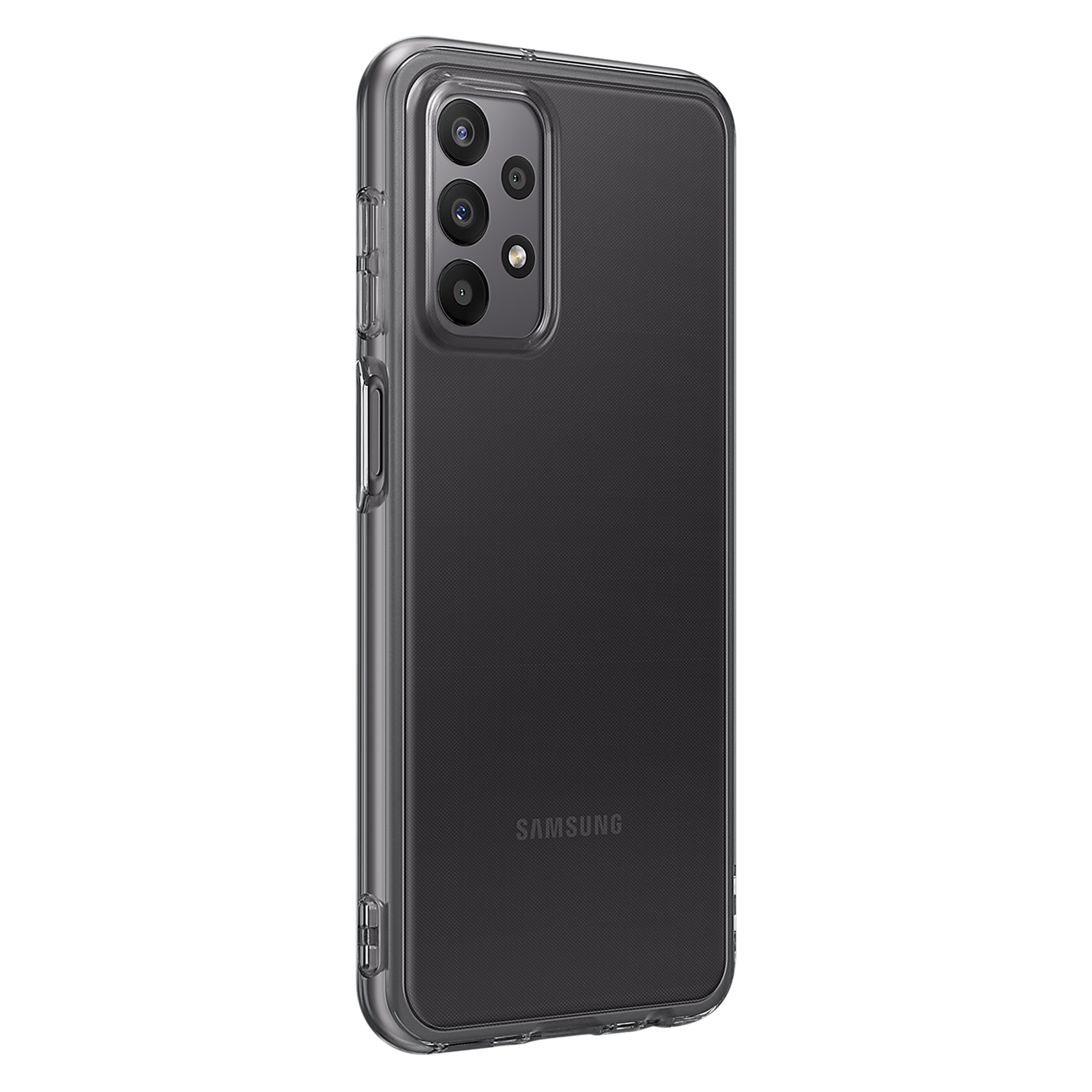 SAMSUNG Soft TPU Back Cover for SAMSUNG Galaxy A23 (Protects from Shock & Scratch, Clear Black)_6