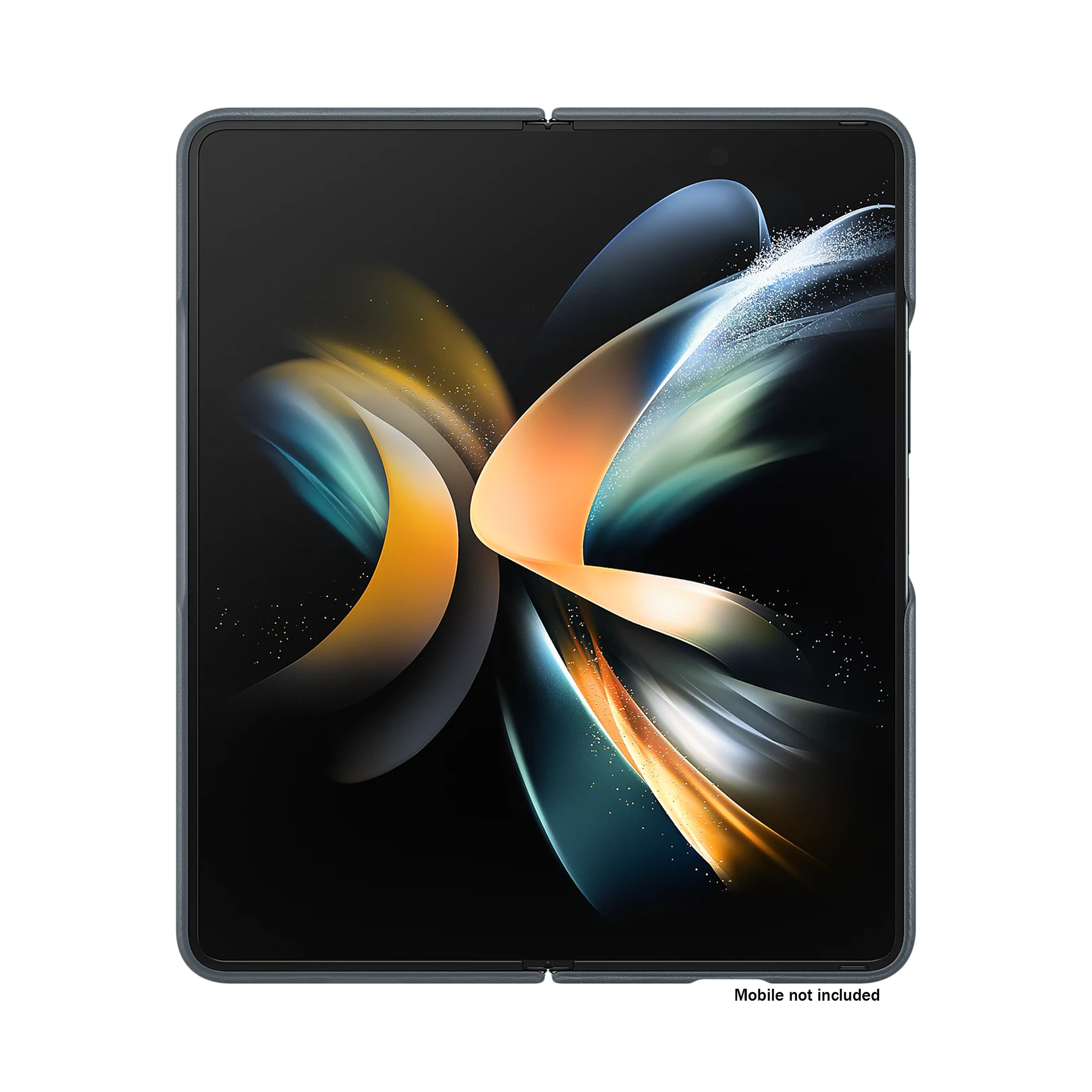 SAMSUNG Soft Calf Leather Hybrid Cover for SAMSUNG Galaxy Z Fold4 (Front to Back Protection, Graygreen)_7