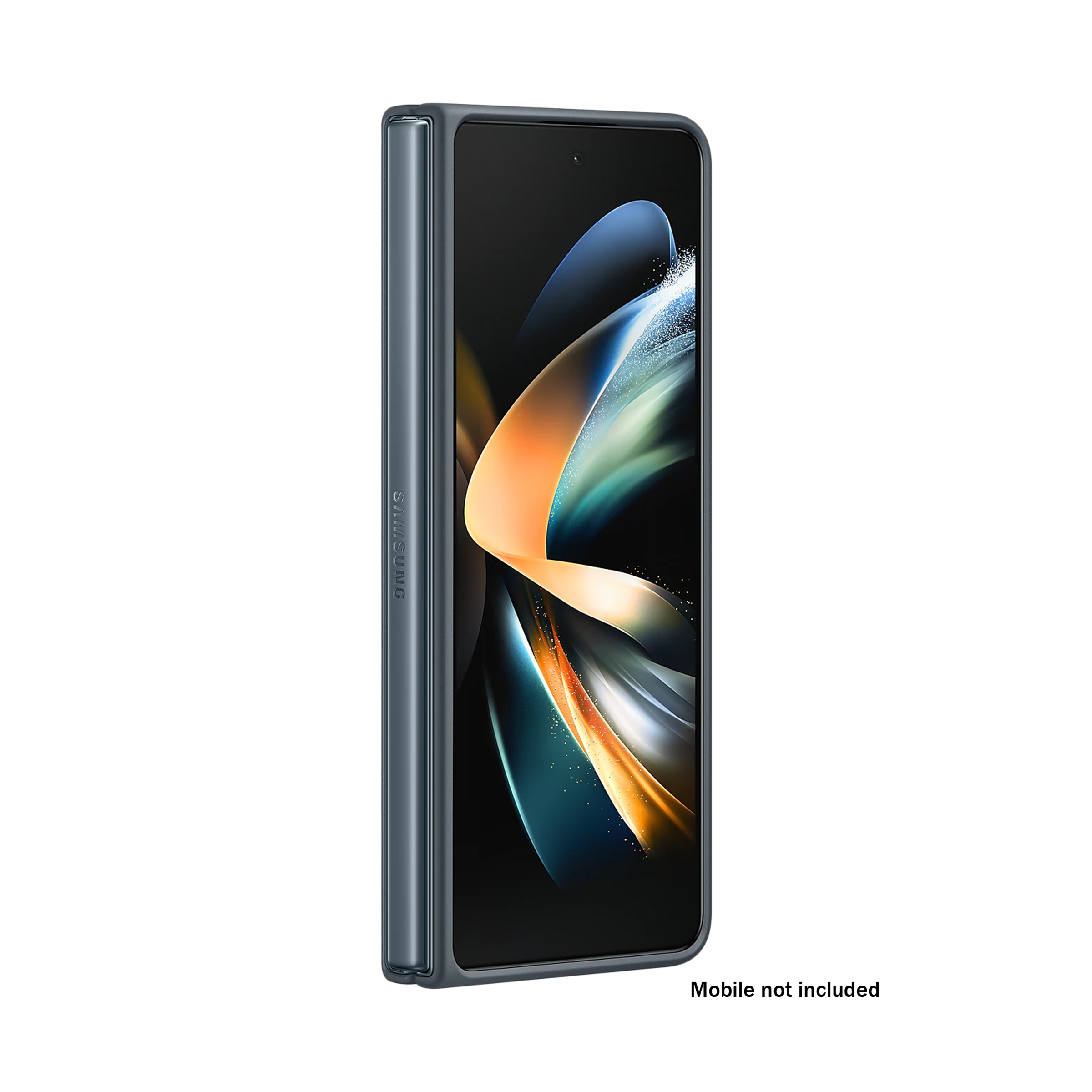 SAMSUNG Soft Calf Leather Hybrid Cover for SAMSUNG Galaxy Z Fold4 (Front to Back Protection, Graygreen)_8