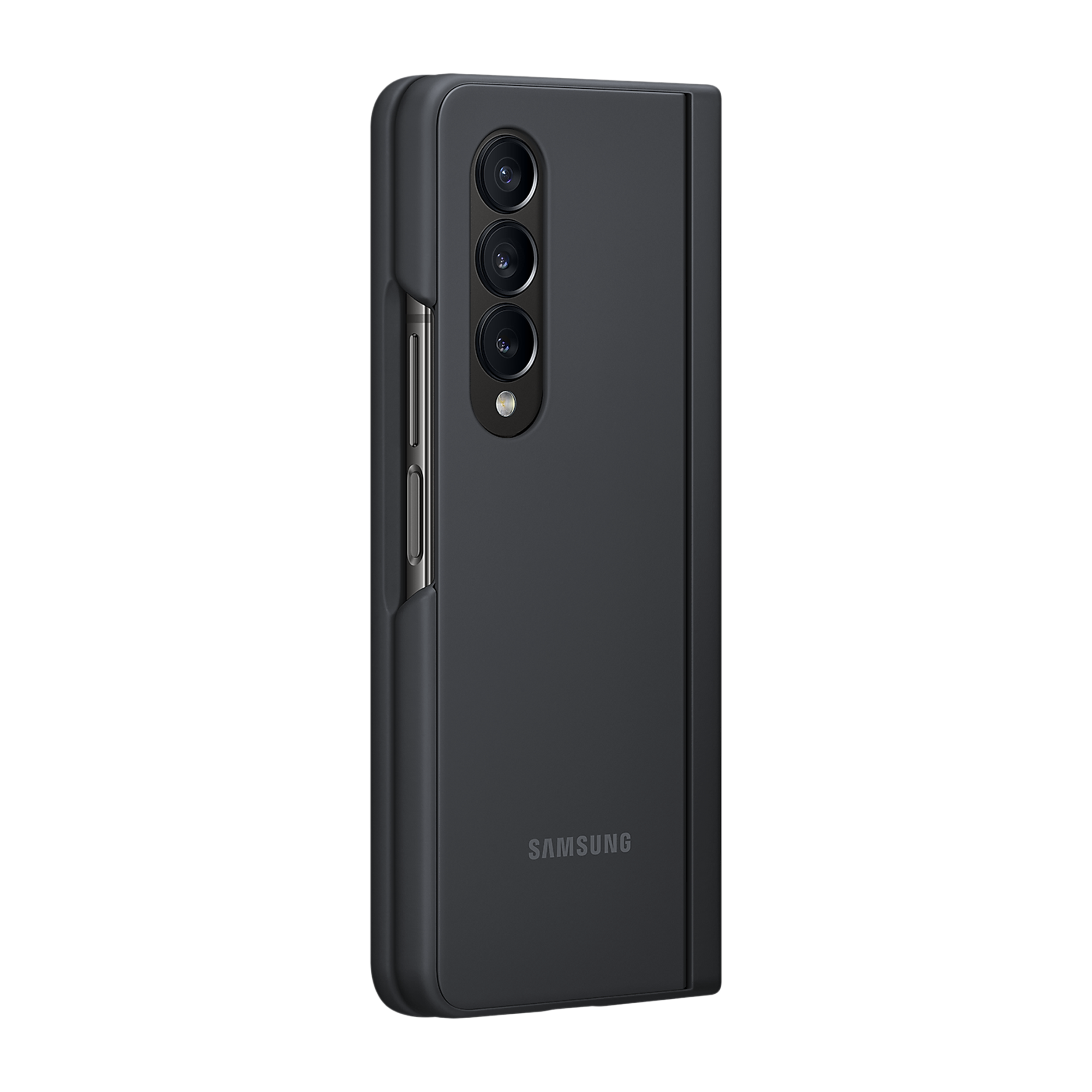 SAMSUNG Slim Soft UL-Certified Recycled Back Cover for SAMSUNG Galaxy Z Fold4 (All Around Edge Protection, Black)_3