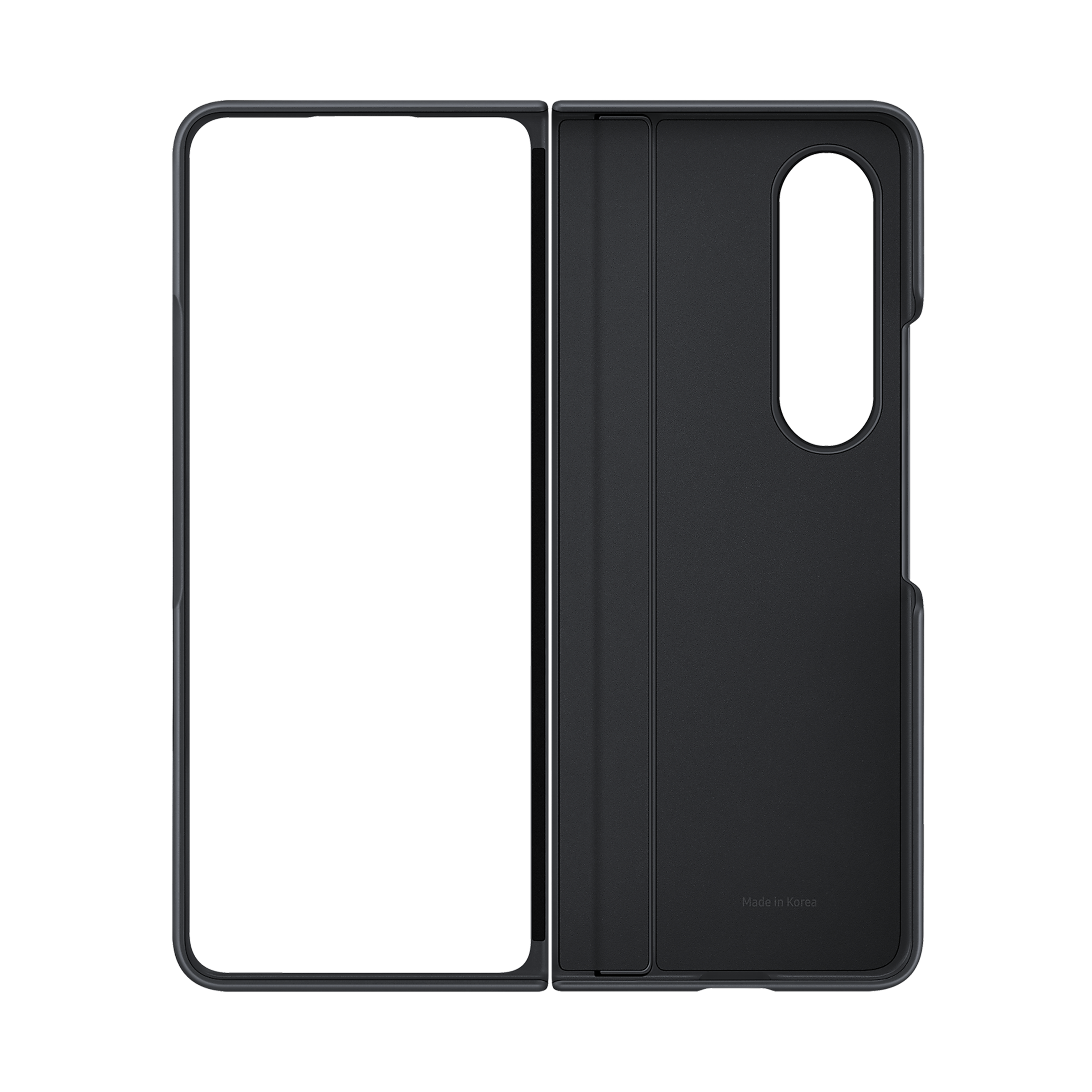 SAMSUNG Slim Soft UL-Certified Recycled Back Cover for SAMSUNG Galaxy Z Fold4 (All Around Edge Protection, Black)_4