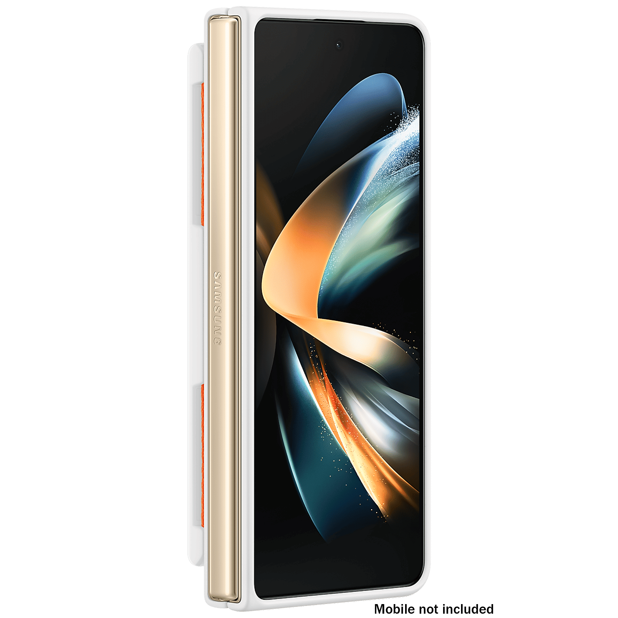 SAMSUNG Silicone Back Cover for SAMSUNG Galaxy Z Fold4 (Smooth Touch, White)_6