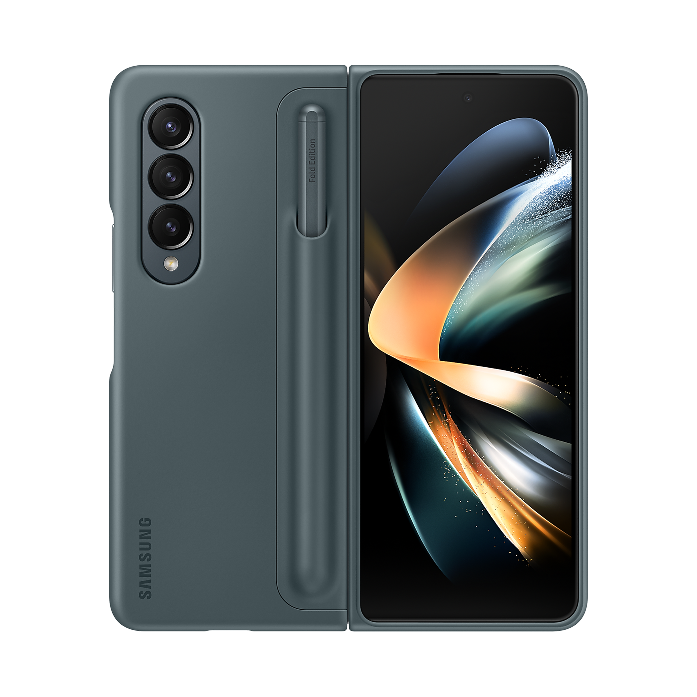 SAMSUNG UL-Certified Recycled Back Cover for SAMSUNG Galaxy Z Fold4 (With S Pen, Graygreen)_1