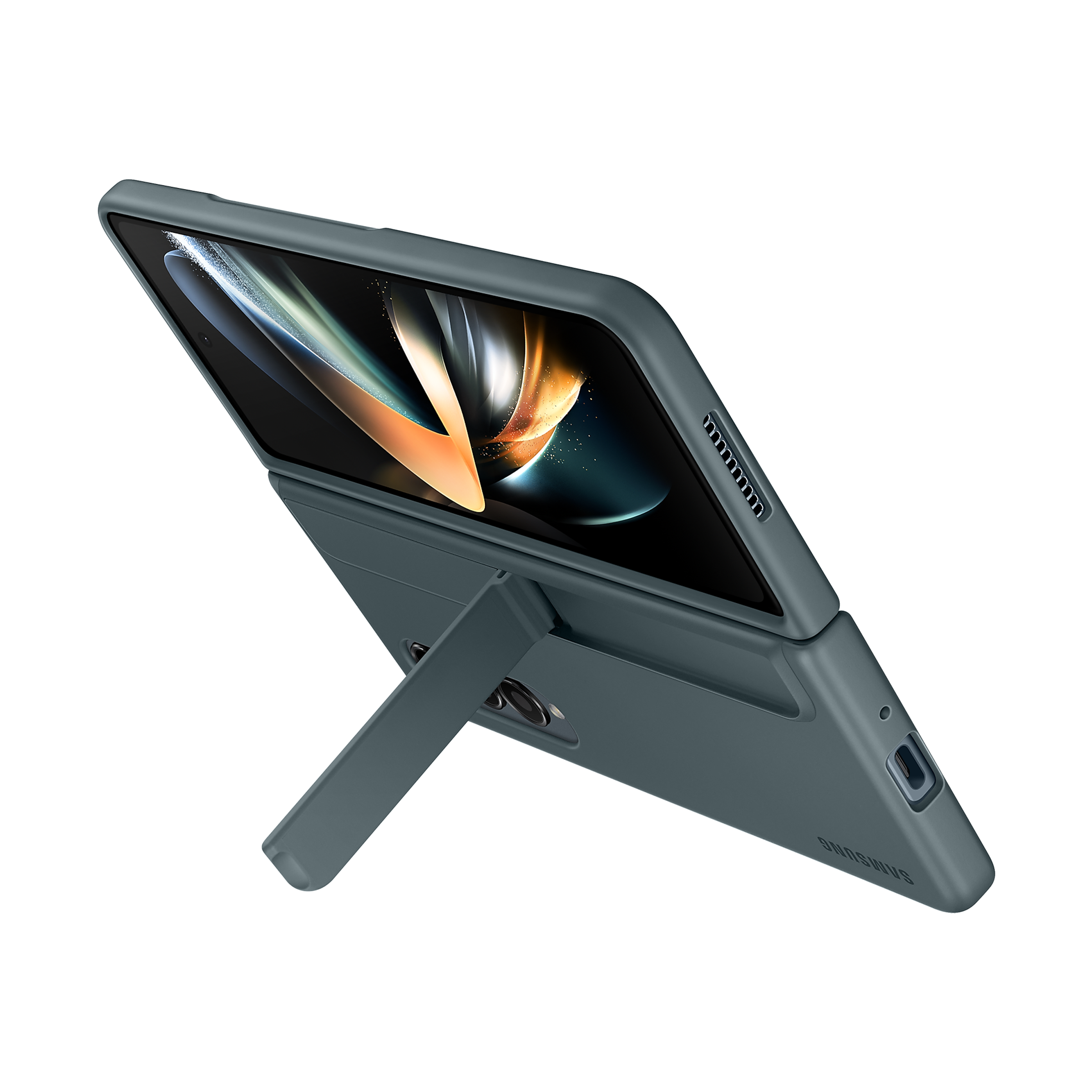 SAMSUNG UL-Certified Recycled Back Cover for SAMSUNG Galaxy Z Fold4 (With S Pen, Graygreen)_4