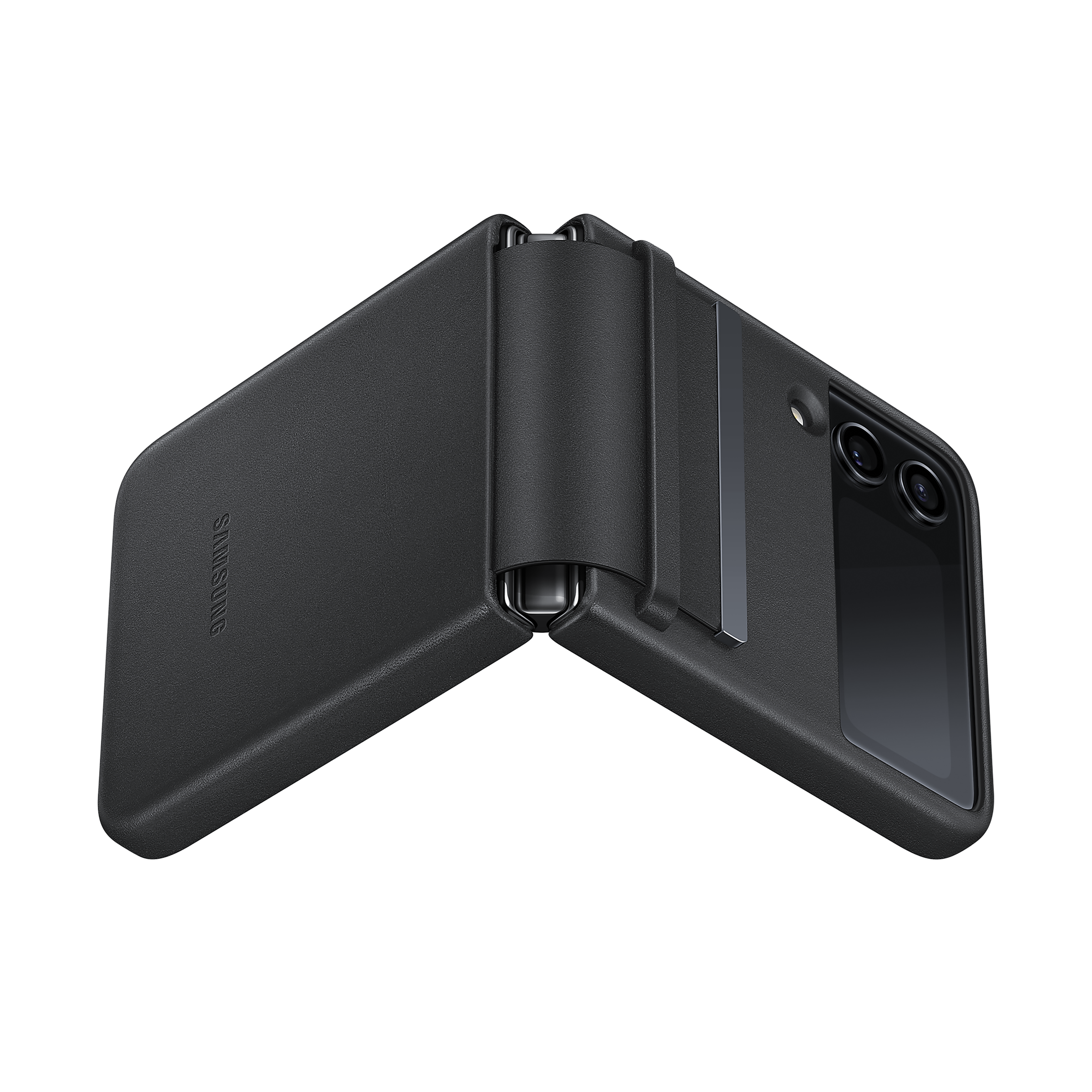 SAMSUNG Flap Soft Leather Back Cover for SAMSUNG Galaxy Z Flip4 (Snug Fit, Black) SAMSUNG Flap Soft Leather Back Cover for SAMSUNG Galaxy Z Flip4 (Snug Fit, Black)_6