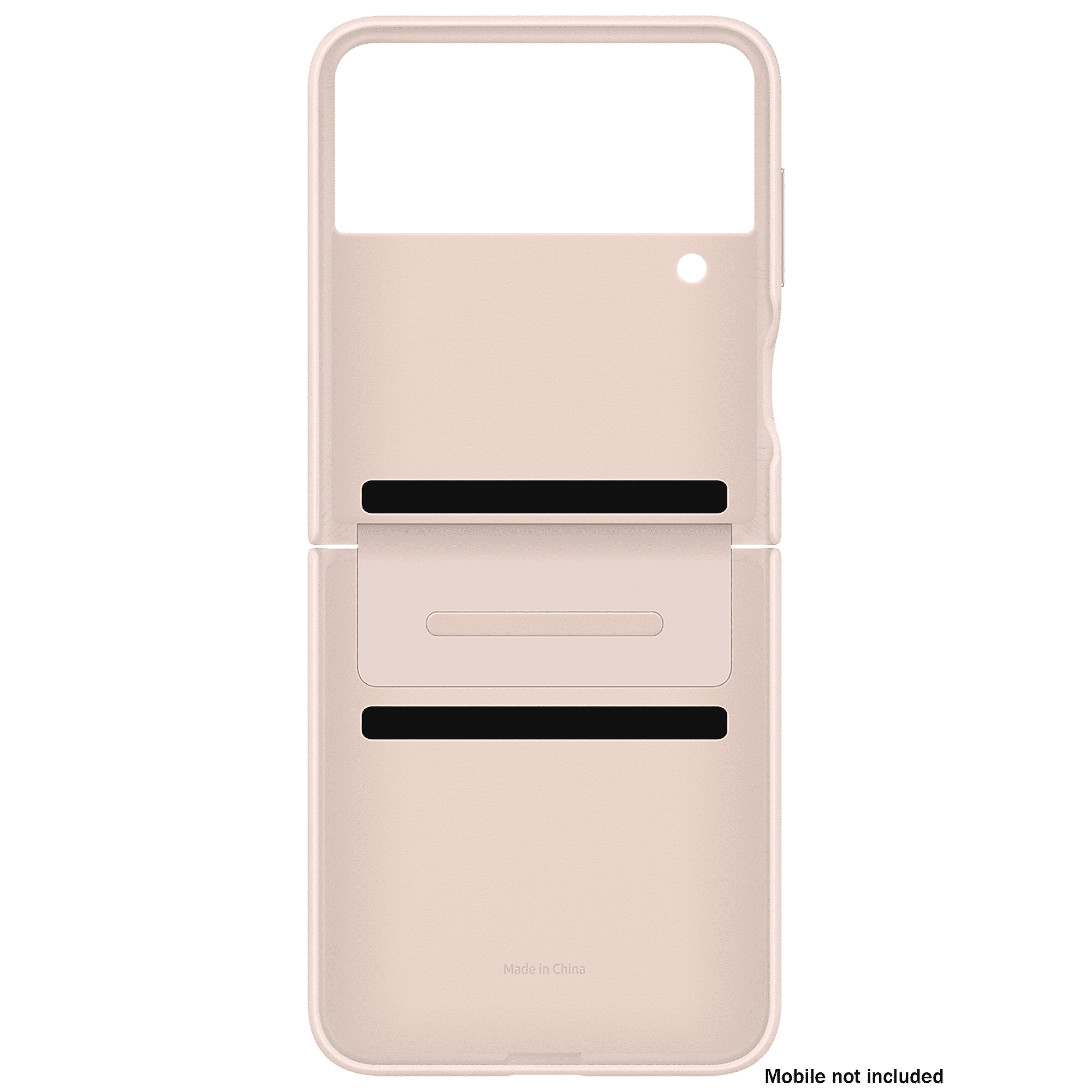 SAMSUNG Flap Soft Leather Back Cover for SAMSUNG Galaxy Z Flip4 (Snug Fit, Peach)_4