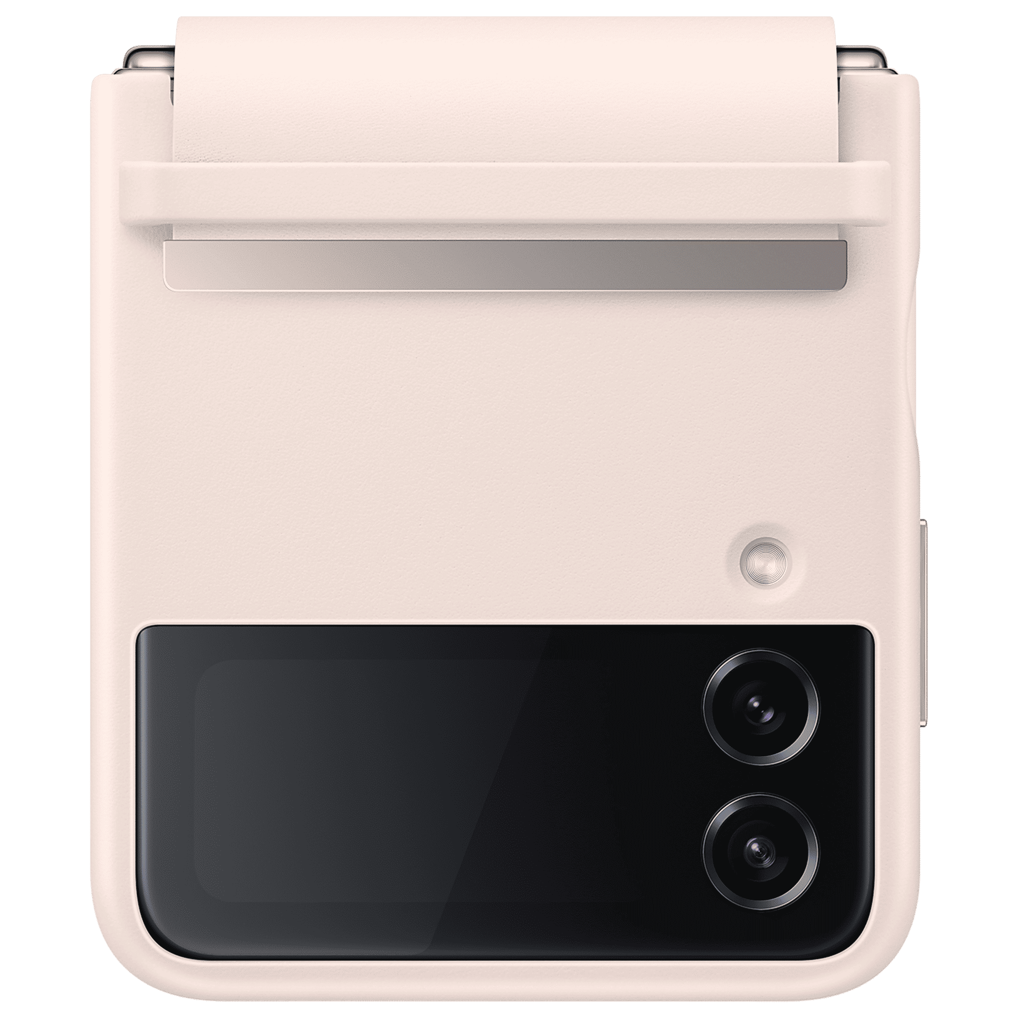 SAMSUNG Flap Soft Leather Back Cover for SAMSUNG Galaxy Z Flip4 (Snug Fit, Peach)_6