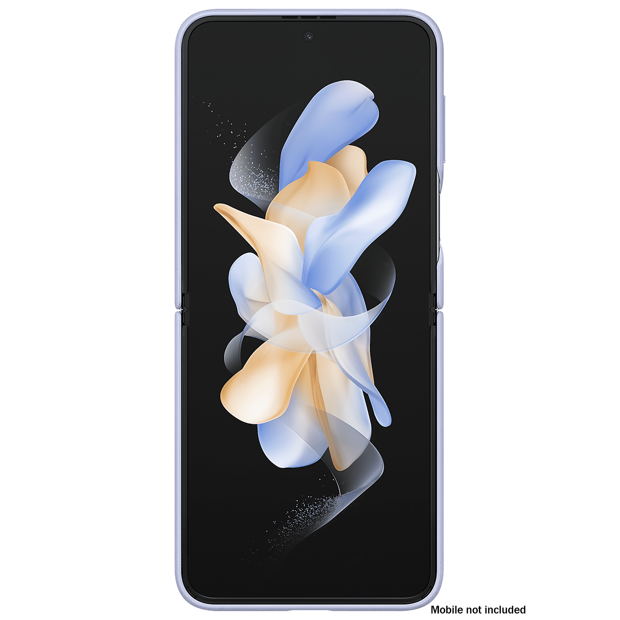 SAMSUNG Soft Leather Back Cover for SAMSUNG Galaxy Z Flip4 (Stylish Hinge Protection, Serene Purple)_5