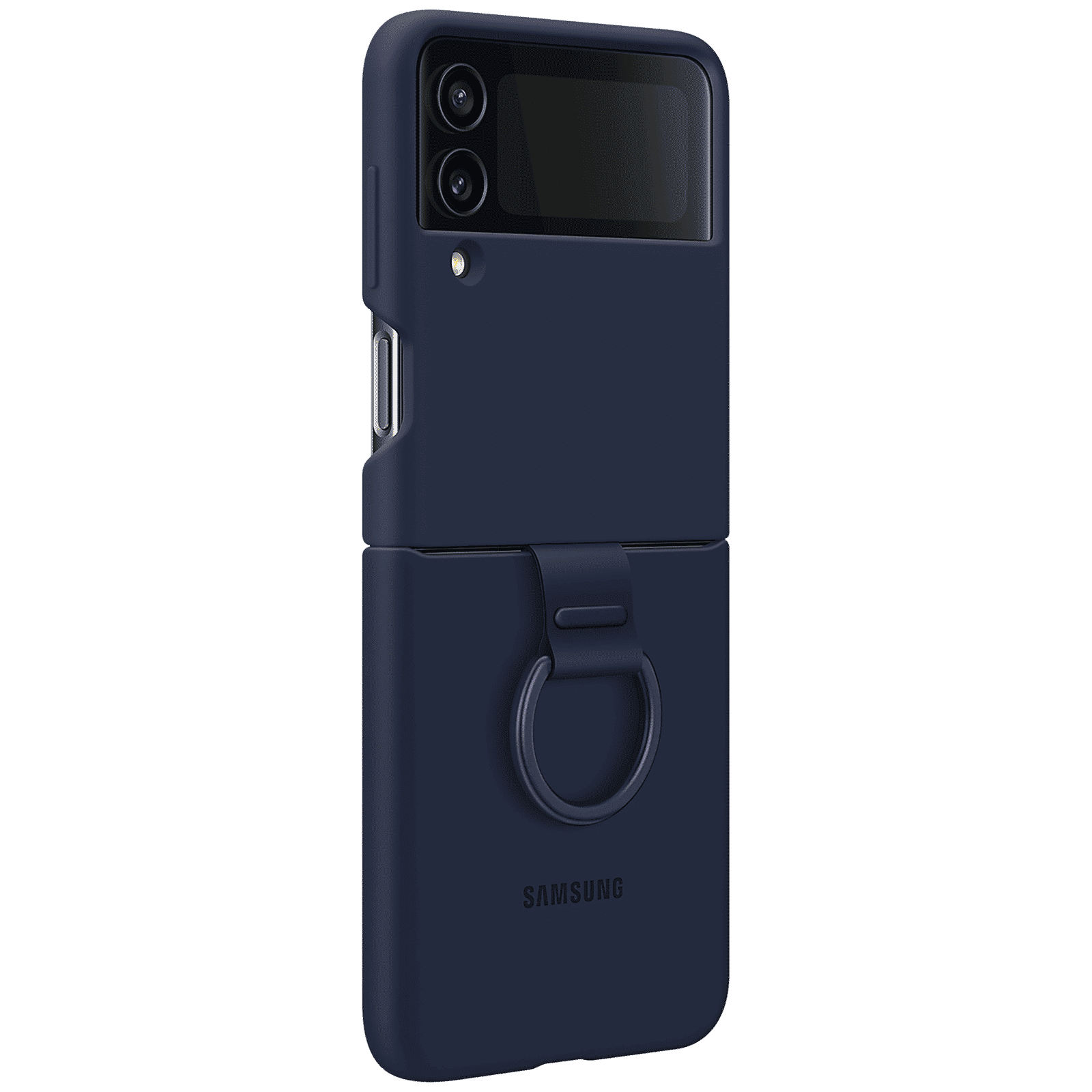SAMSUNG Soft Silicone Back Cover for SAMSUNG Galaxy Z Flip4 (With Backside Ring, Navy) SAMSUNG Soft Silicone Back Cover for SAMSUNG Galaxy Z Flip4 (With Backside Ring, Navy)_1