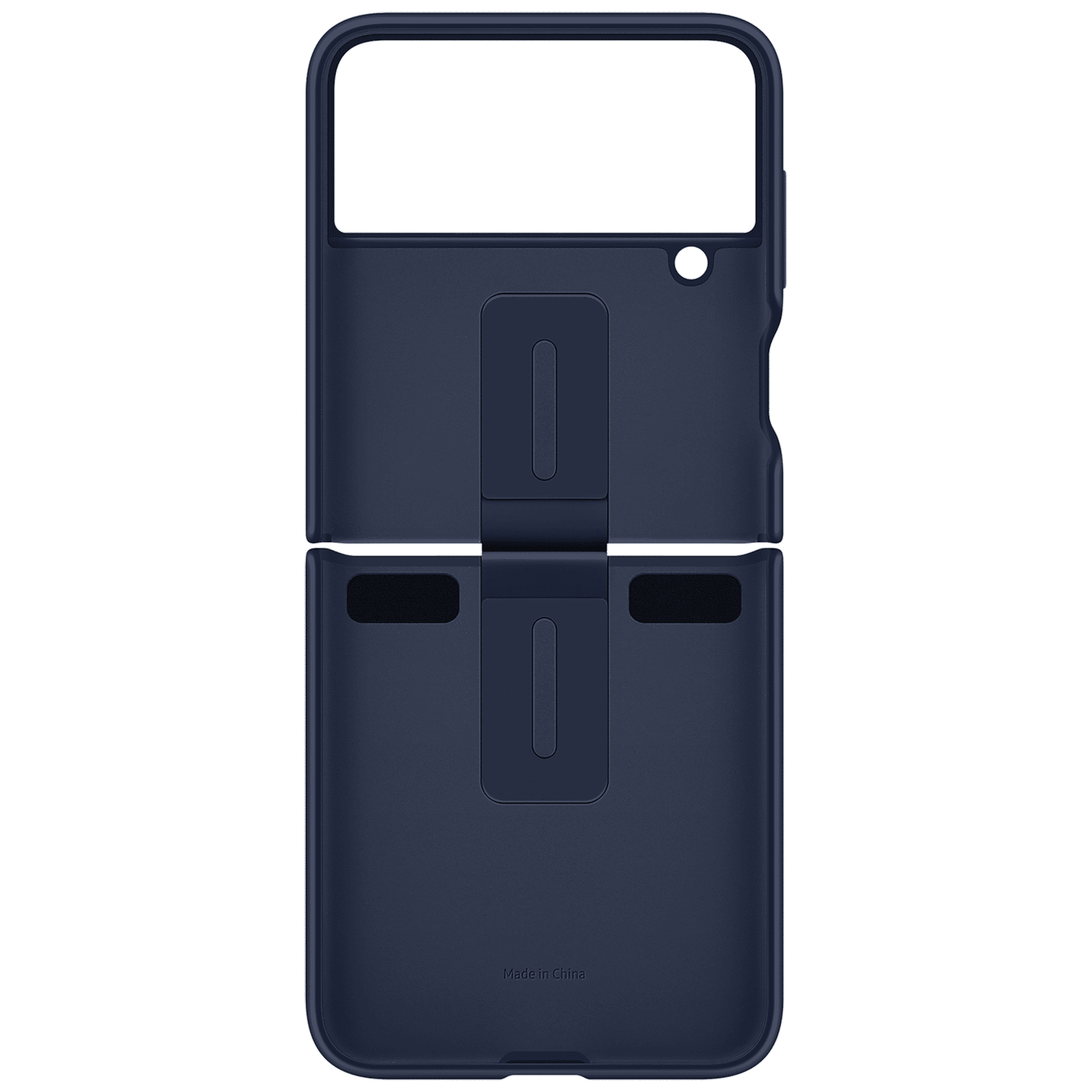 SAMSUNG Soft Silicone Back Cover for SAMSUNG Galaxy Z Flip4 (With Backside Ring, Navy) SAMSUNG Soft Silicone Back Cover for SAMSUNG Galaxy Z Flip4 (With Backside Ring, Navy)_3