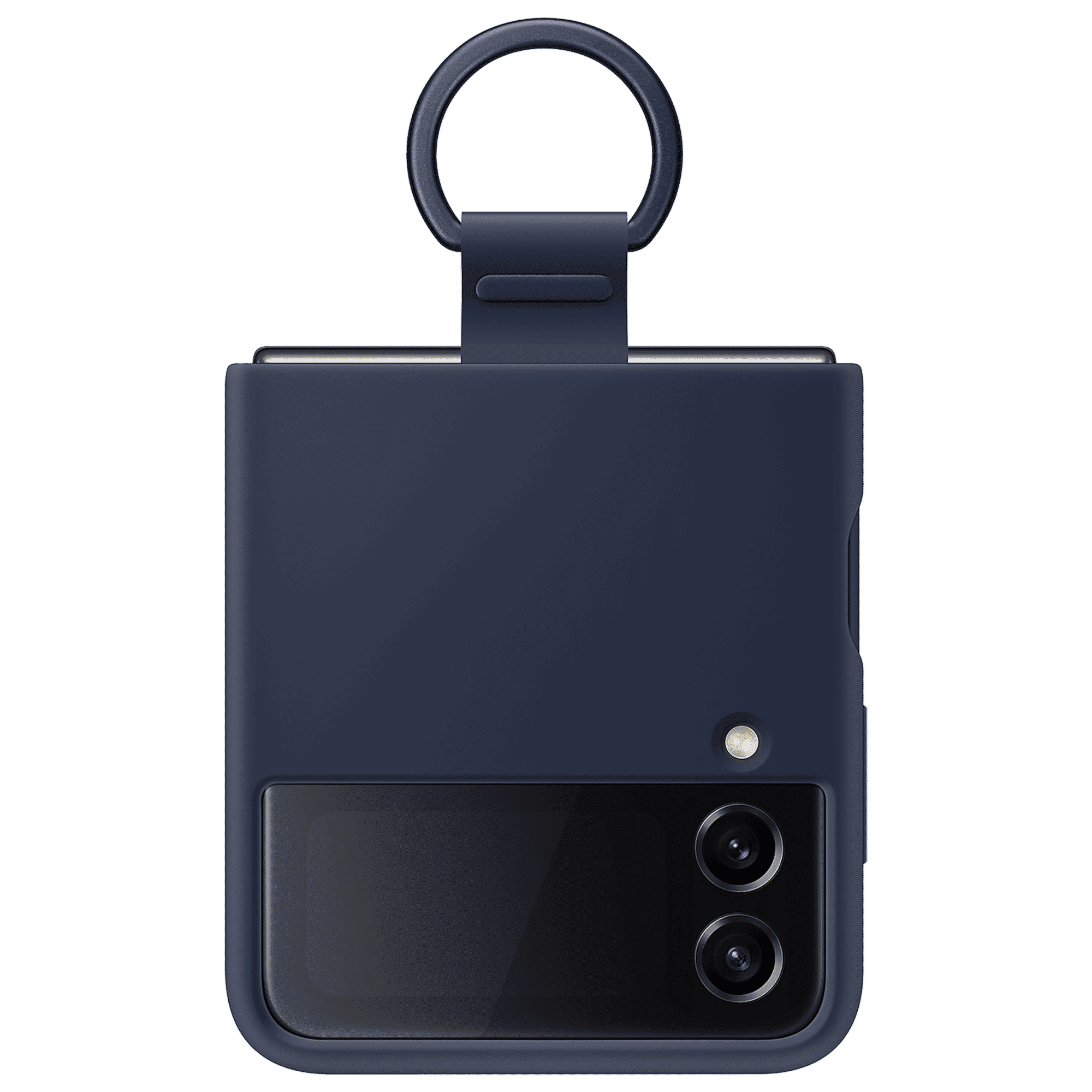 SAMSUNG Soft Silicone Back Cover for SAMSUNG Galaxy Z Flip4 (With Backside Ring, Navy) SAMSUNG Soft Silicone Back Cover for SAMSUNG Galaxy Z Flip4 (With Backside Ring, Navy)_5