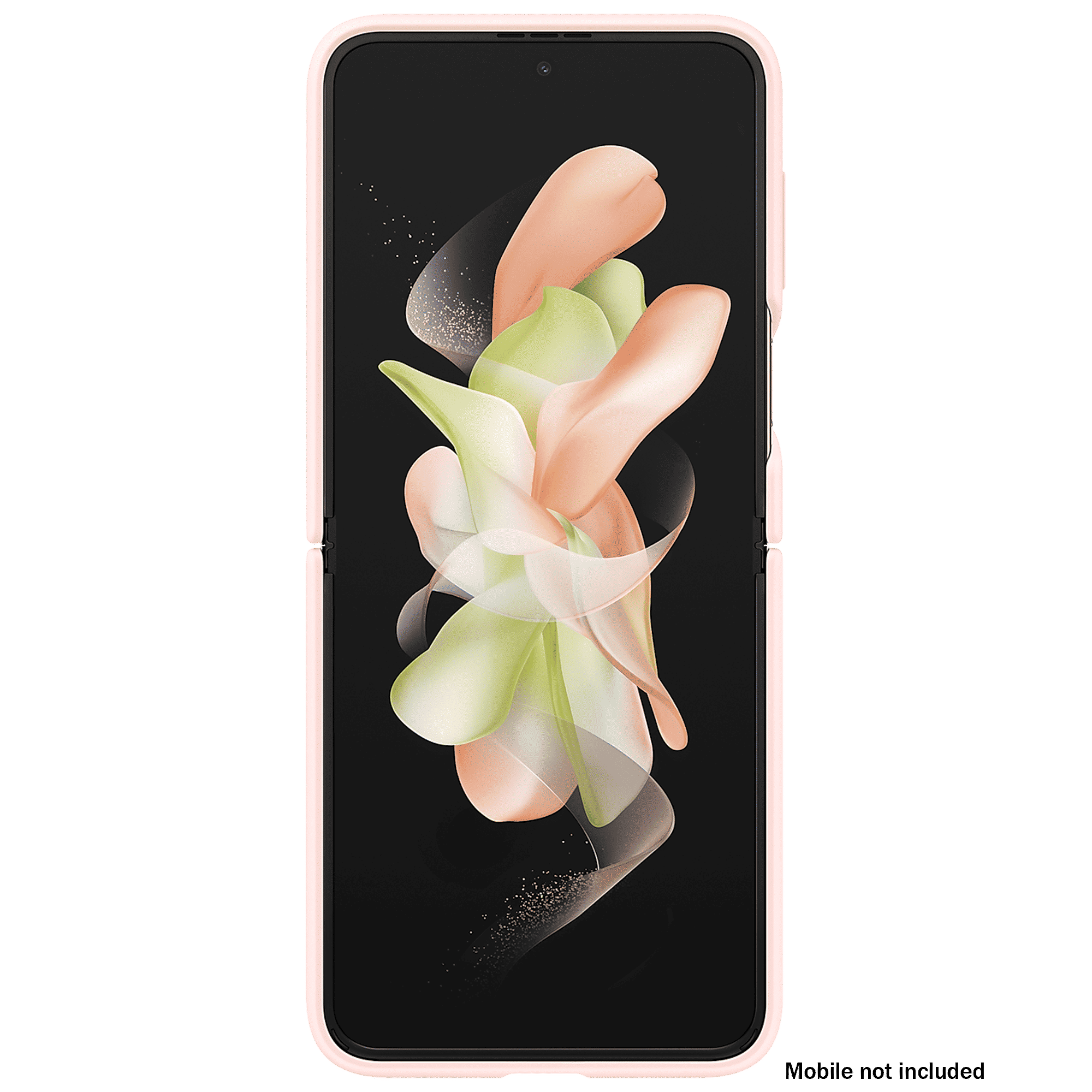 SAMSUNG Soft Silicone Back Cover for SAMSUNG Galaxy Z Flip4 (With Backside Ring, Pink)_6