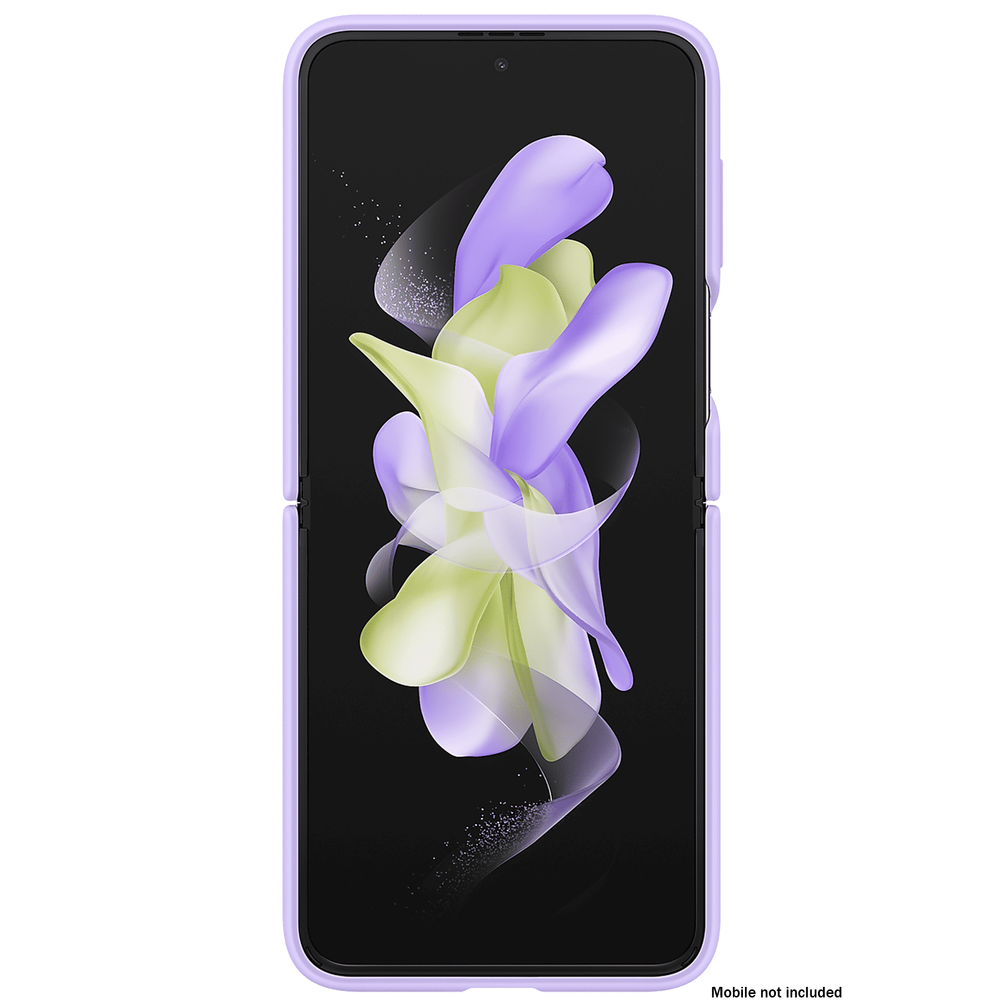 SAMSUNG Soft Silicone Back Cover for SAMSUNG Galaxy Z Flip4 (With Backside Ring, Bora Purple)_8