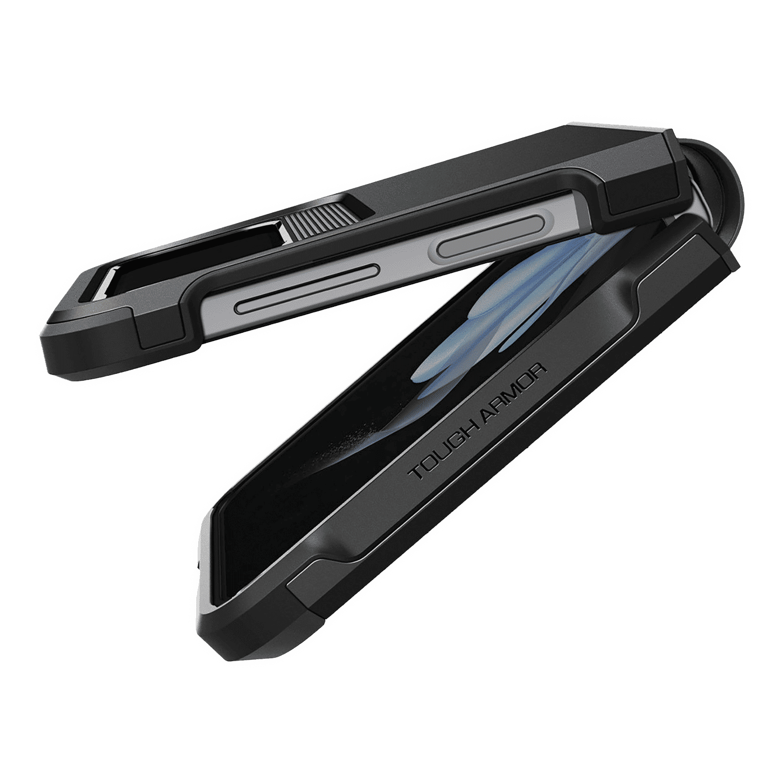 Spigen Tough Armor Polycarbonate & TPU Back Cover for SAMSUNG Galaxy Z Flip4 (Air Cushion Technology, Black)_13