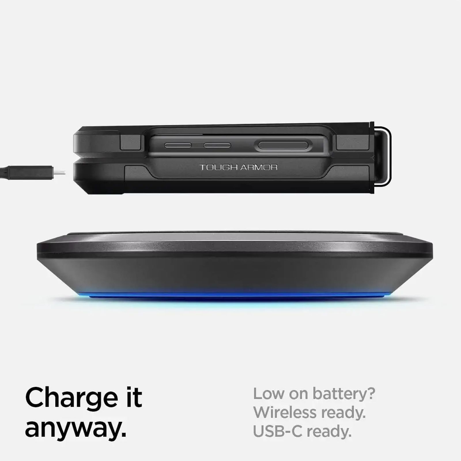 Spigen Tough Armor Polycarbonate & TPU Back Cover for SAMSUNG Galaxy Z Flip4 (Air Cushion Technology, Black)_15