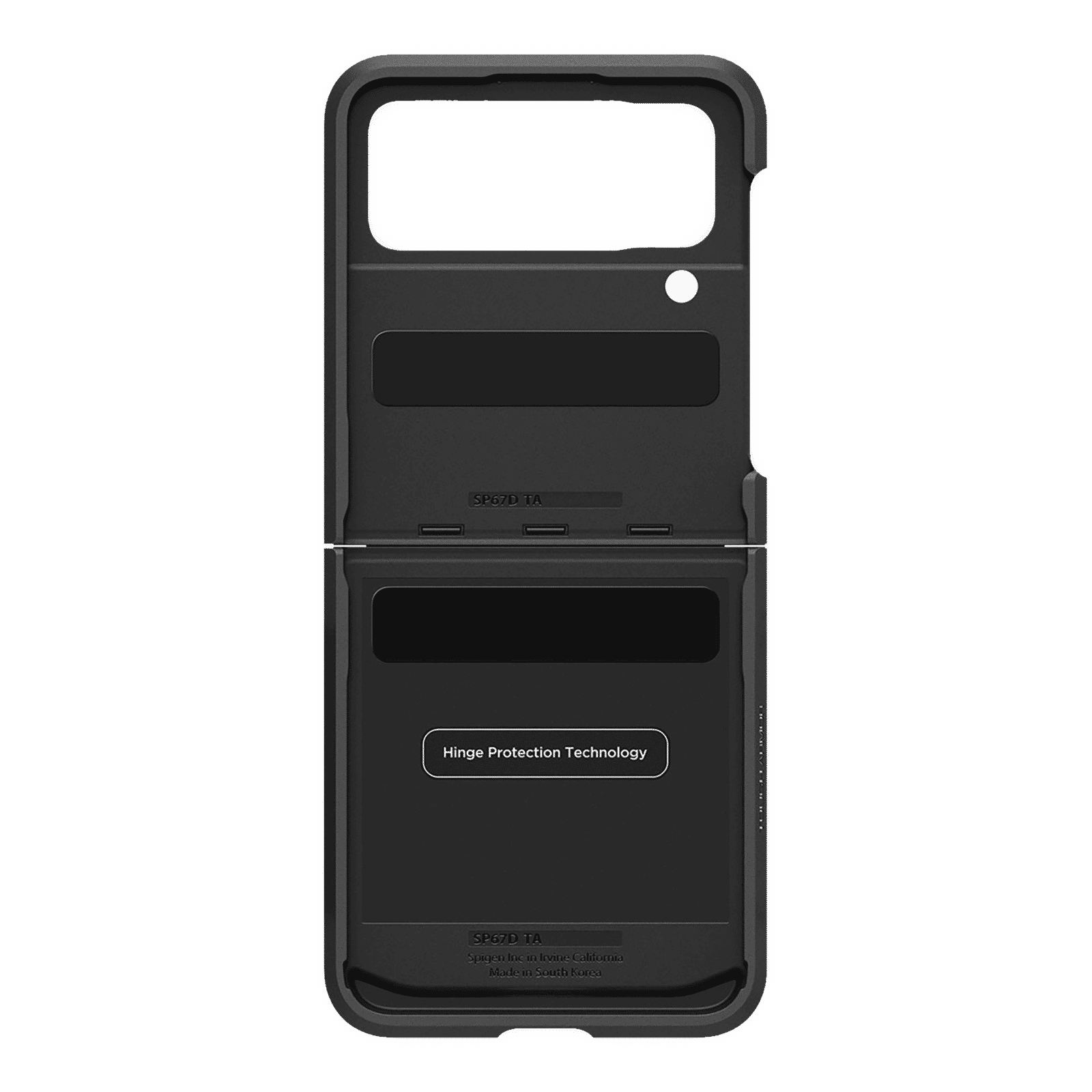 Spigen Tough Armor Polycarbonate & TPU Back Cover for SAMSUNG Galaxy Z Flip4 (Air Cushion Technology, Black)_4