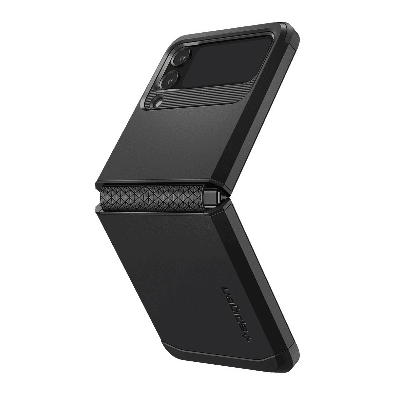 Spigen Tough Armor Polycarbonate & TPU Back Cover for SAMSUNG Galaxy Z Flip4 (Air Cushion Technology, Black)_6