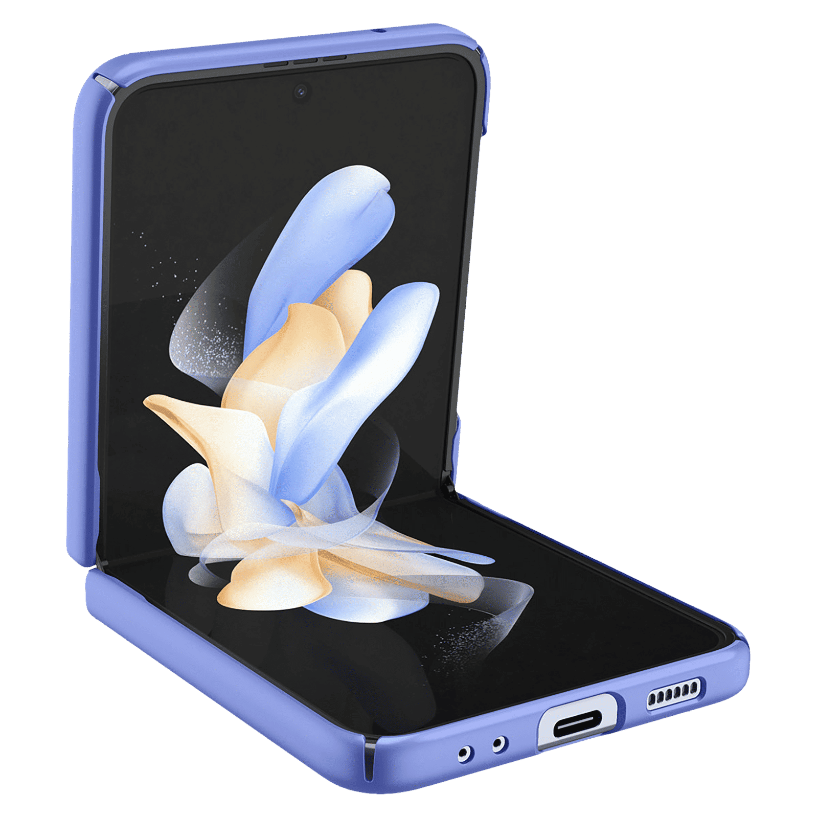 spigen Air Skin Glitter Hard Polycarbonate Back Cover for SAMSUNG Galaxy Z Flip4 (Supports Wireless Charging, Cornflower Blue) spigen Air Skin Glitter Hard Polycarbonate Back Cover for SAMSUNG Galaxy Z Flip4 (Supports Wireless Charging, Cornflower Blue)_6