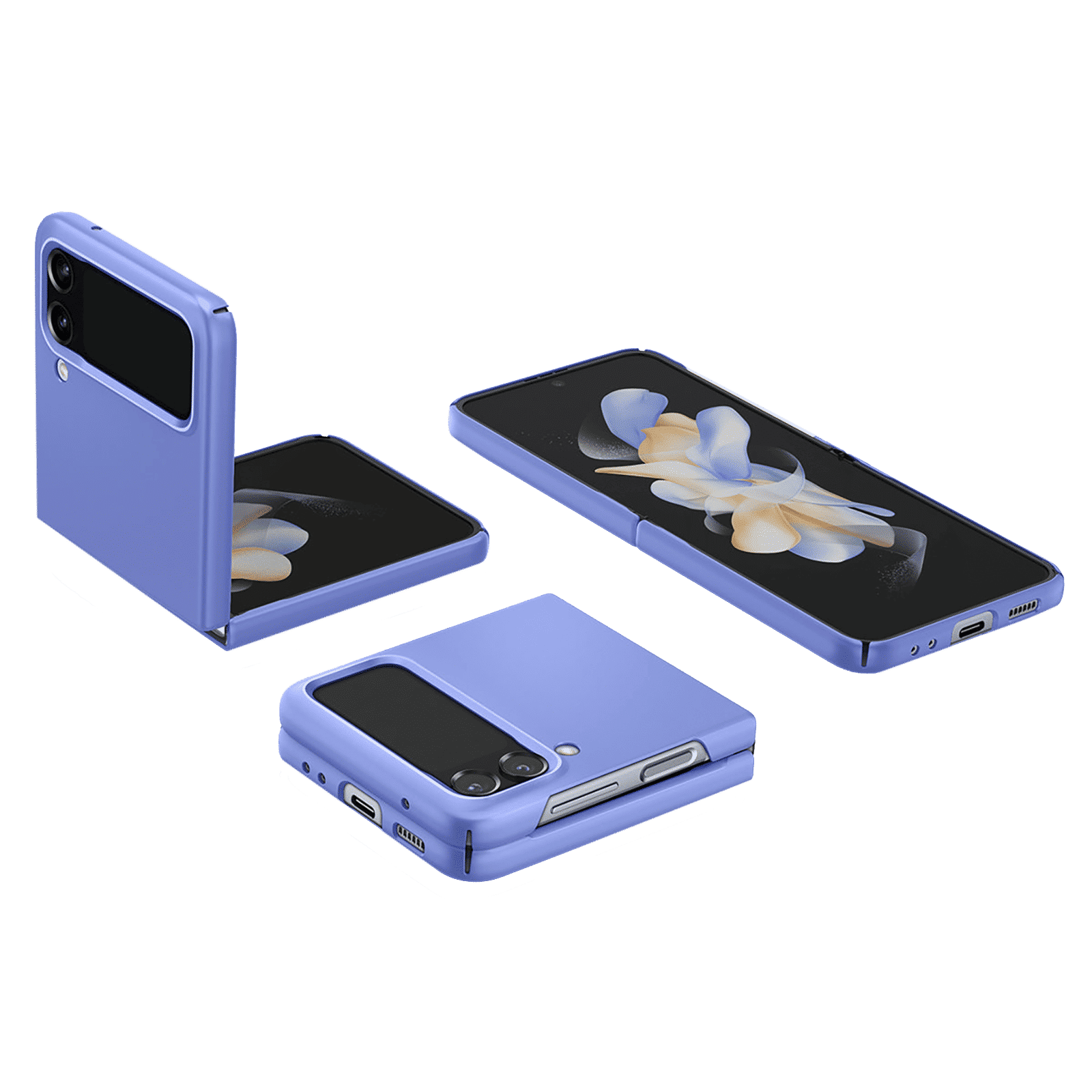 spigen Air Skin Glitter Hard Polycarbonate Back Cover for SAMSUNG Galaxy Z Flip4 (Supports Wireless Charging, Cornflower Blue) spigen Air Skin Glitter Hard Polycarbonate Back Cover for SAMSUNG Galaxy Z Flip4 (Supports Wireless Charging, Cornflower Blue)_7