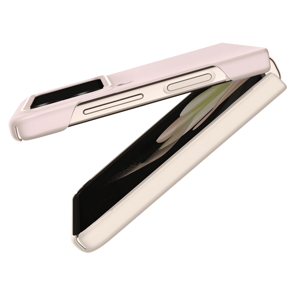 Spigen Air Skin Polycarbonate & Urethane Back Cover for SAMSUNG Galaxy Z Flip4 (Supports Wireless Charging, Cotton Pink)_13