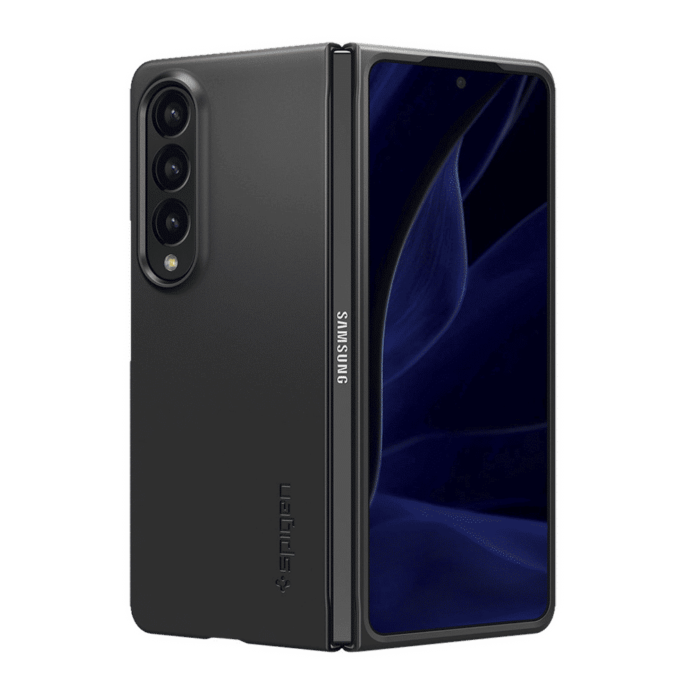 Spigen Air Skin Polycarbonate & Urethane Back Cover for SAMSUNG Galaxy Z Fold4 (Supports Wireless Charging, Black)_7