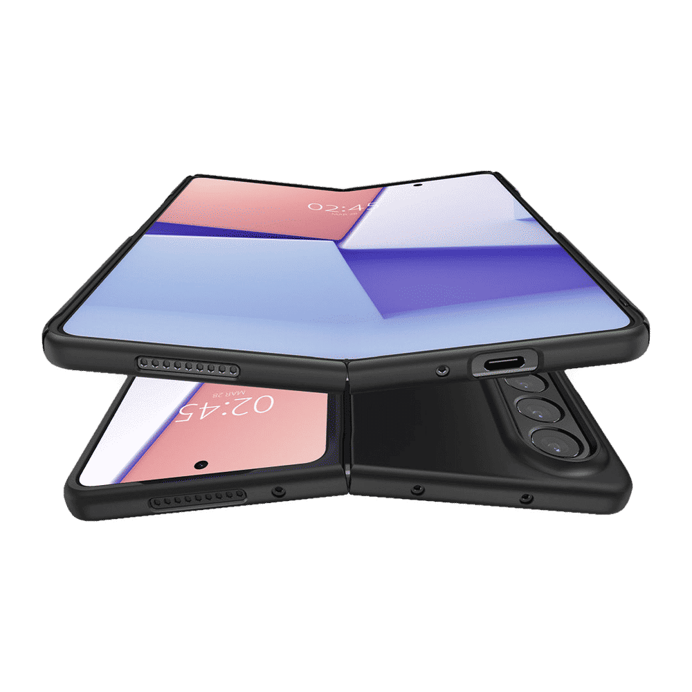Spigen Air Skin Polycarbonate & Urethane Back Cover for SAMSUNG Galaxy Z Fold4 (Supports Wireless Charging, Black)_8