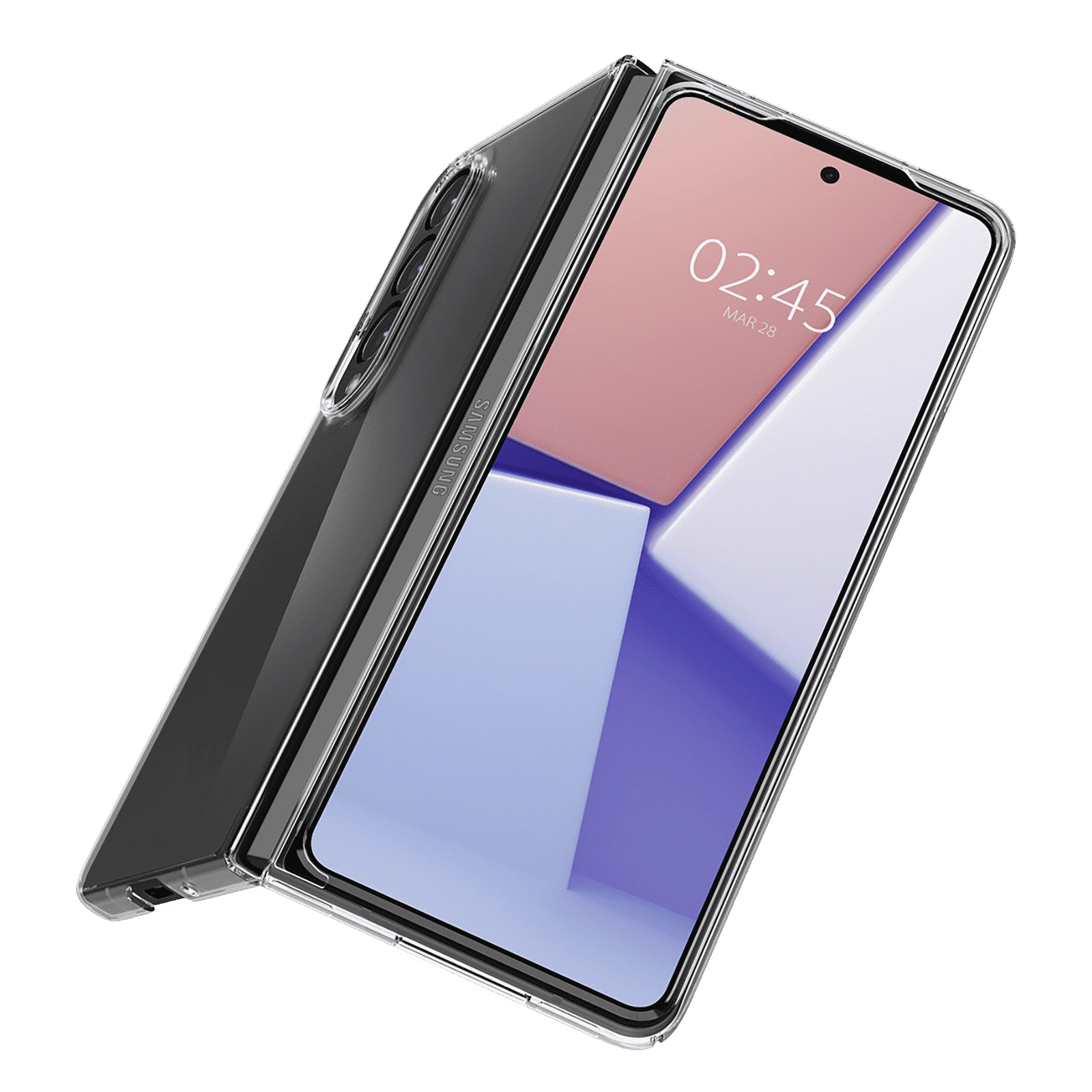 Spigen Air Skin Polycarbonate & Urethane Back Cover for SAMSUNG Galaxy Z Fold4 (Supports Wireless Charging, Crystal Clear) Spigen Air Skin Polycarbonate & Urethane Back Cover for SAMSUNG Galaxy Z Fold4 (Supports Wireless Charging, Crystal Clear)_3