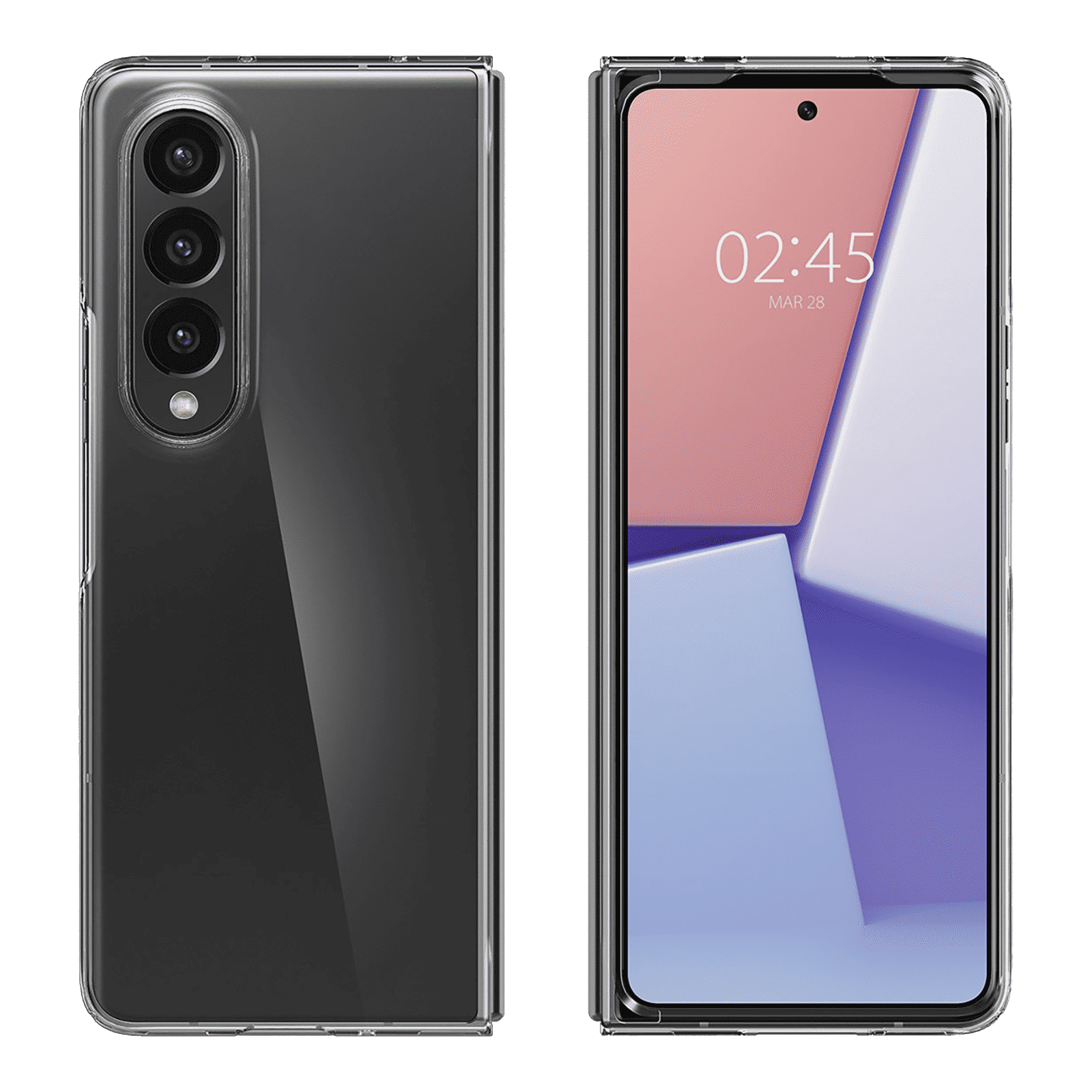 Spigen Air Skin Polycarbonate & Urethane Back Cover for SAMSUNG Galaxy Z Fold4 (Supports Wireless Charging, Crystal Clear) Spigen Air Skin Polycarbonate & Urethane Back Cover for SAMSUNG Galaxy Z Fold4 (Supports Wireless Charging, Crystal Clear)_4