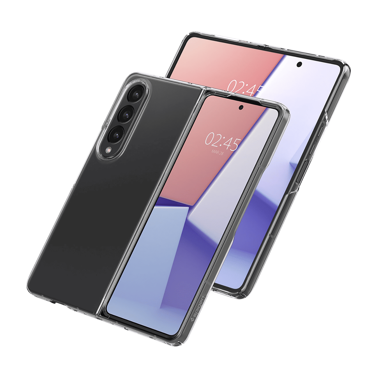 Spigen Air Skin Polycarbonate & Urethane Back Cover for SAMSUNG Galaxy Z Fold4 (Supports Wireless Charging, Crystal Clear) Spigen Air Skin Polycarbonate & Urethane Back Cover for SAMSUNG Galaxy Z Fold4 (Supports Wireless Charging, Crystal Clear)_6